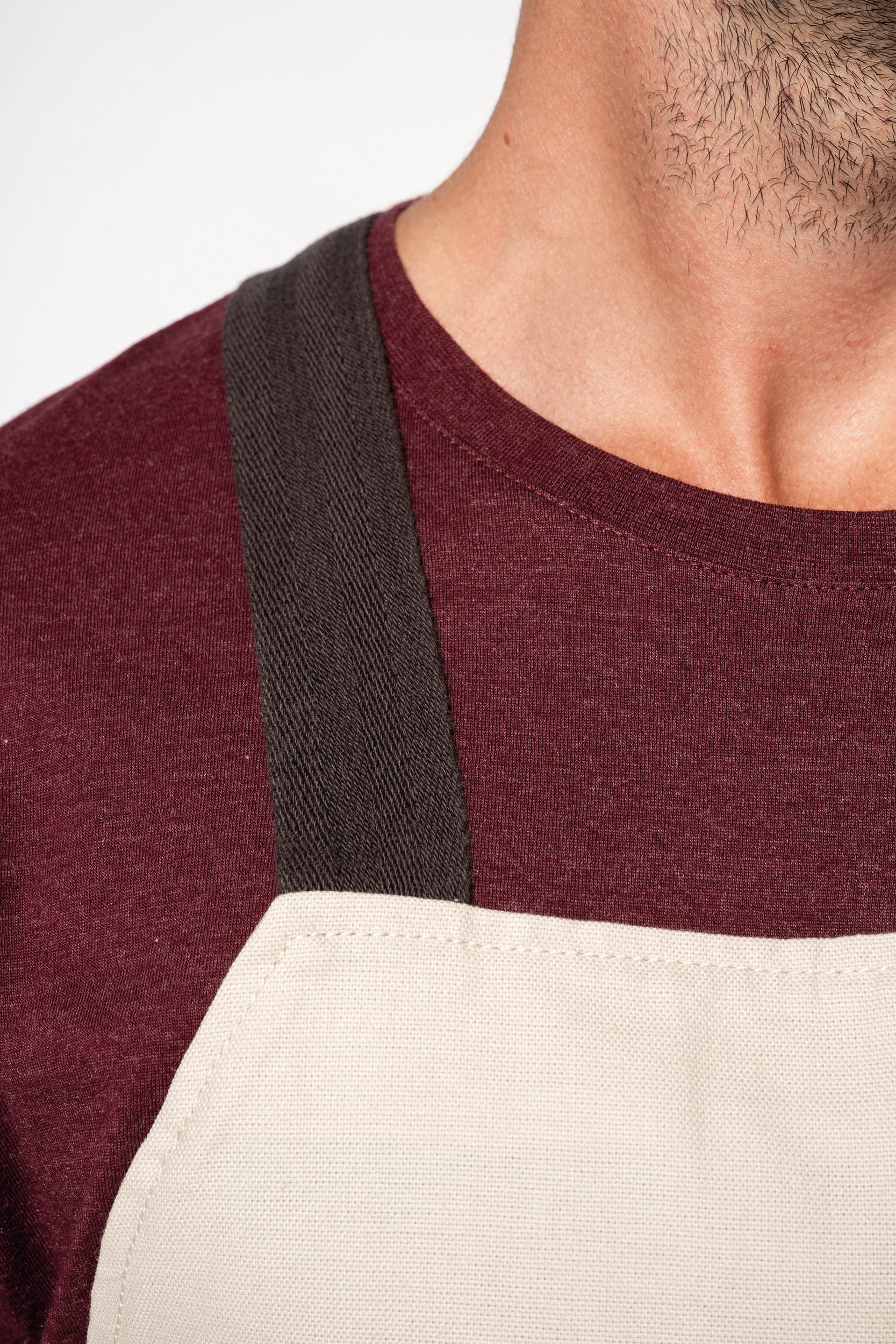 Organic cotton apron 90 x 76 cm Kariban® Chocolate 439C