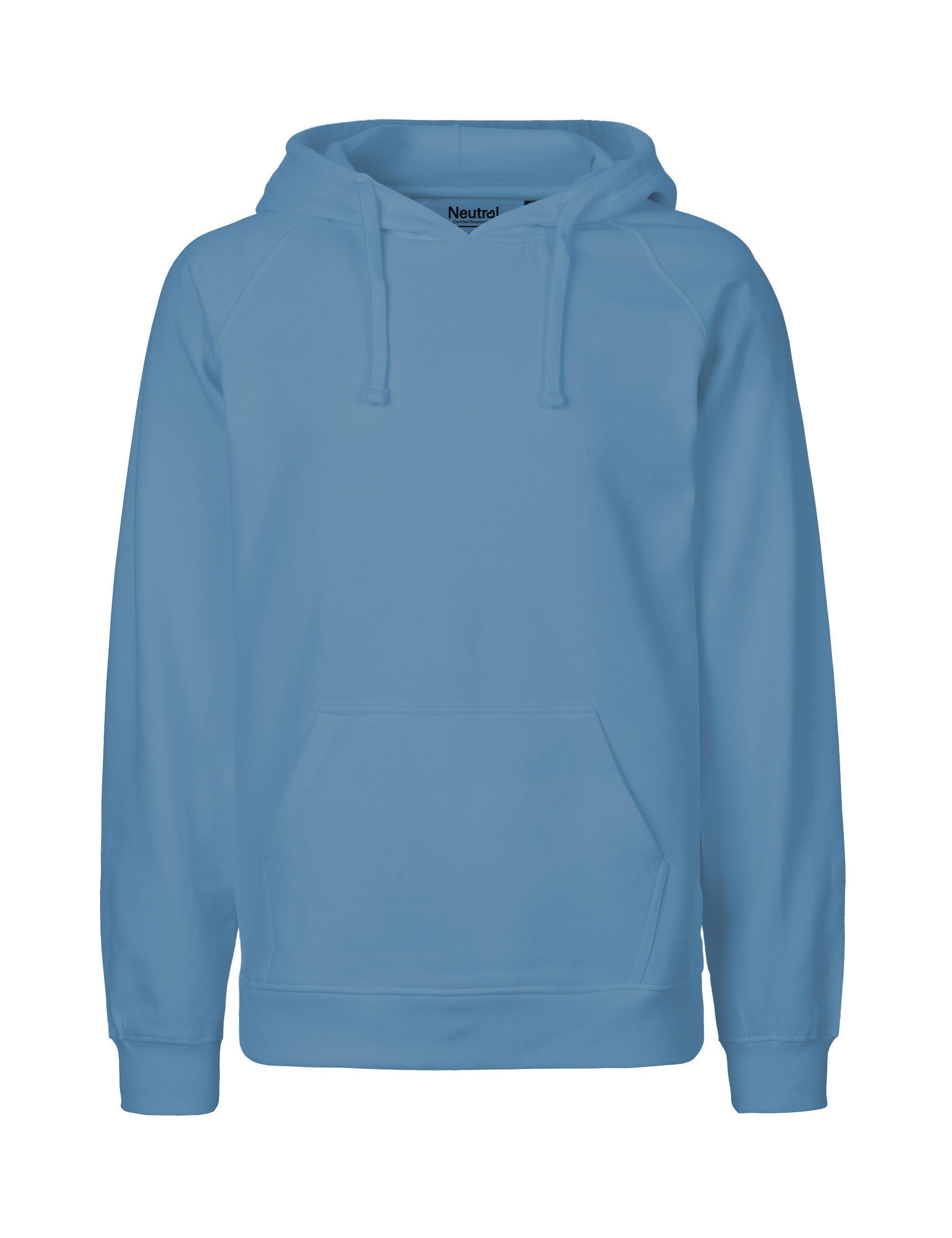 Organic Fairtrade men's hoodie 300 g/m² Neutral® Dusty Indigo 3XL