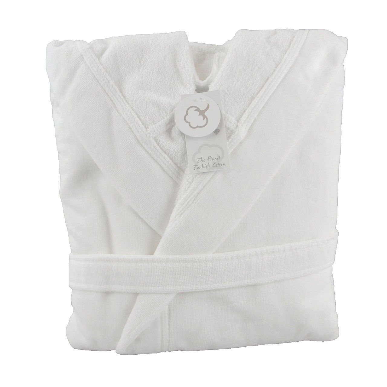 Unisex Bademantel-Biobaumwolle 400 g/m² A&R® White XXL