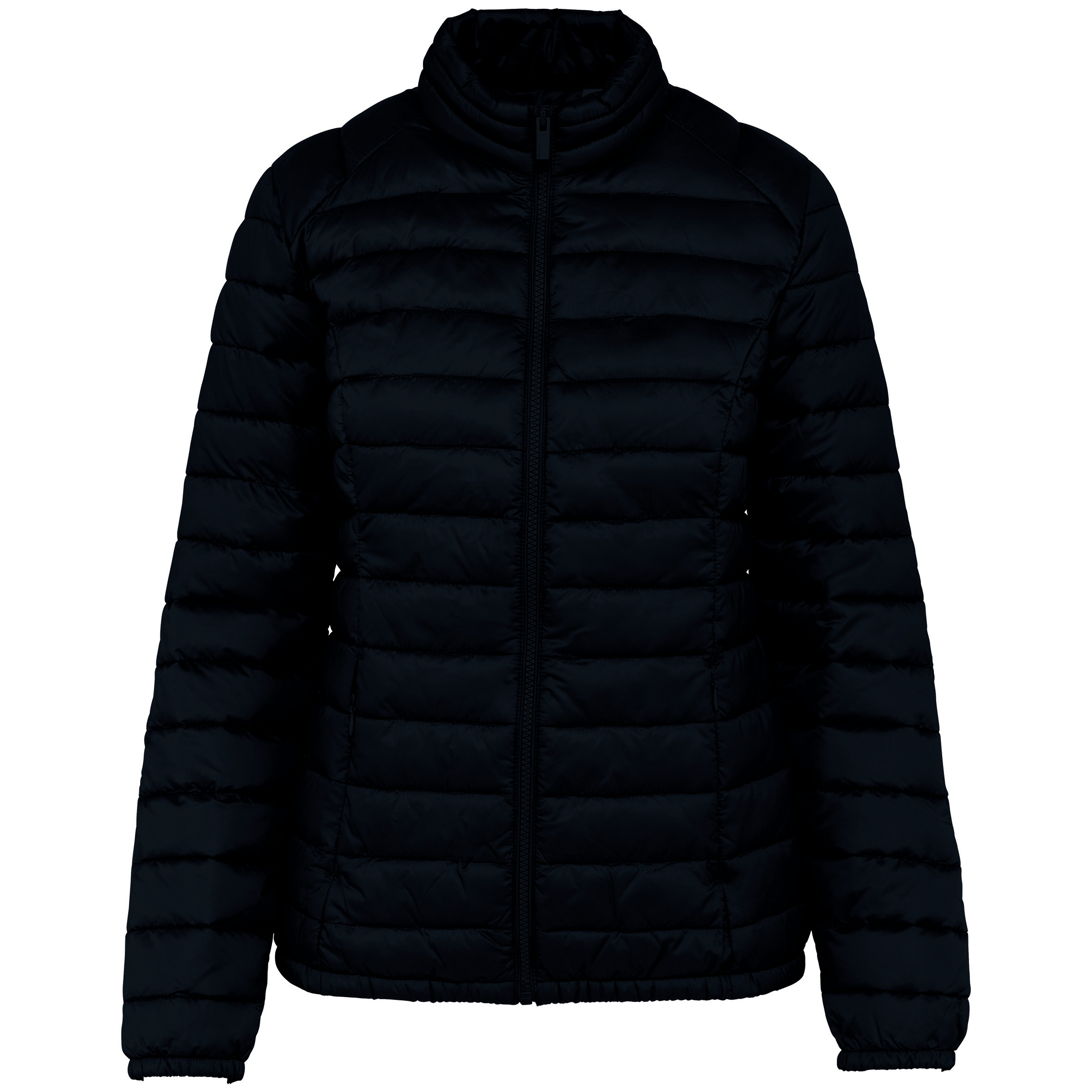 Recycled lightweight ladies quilted jacket cotton ART® Black XS