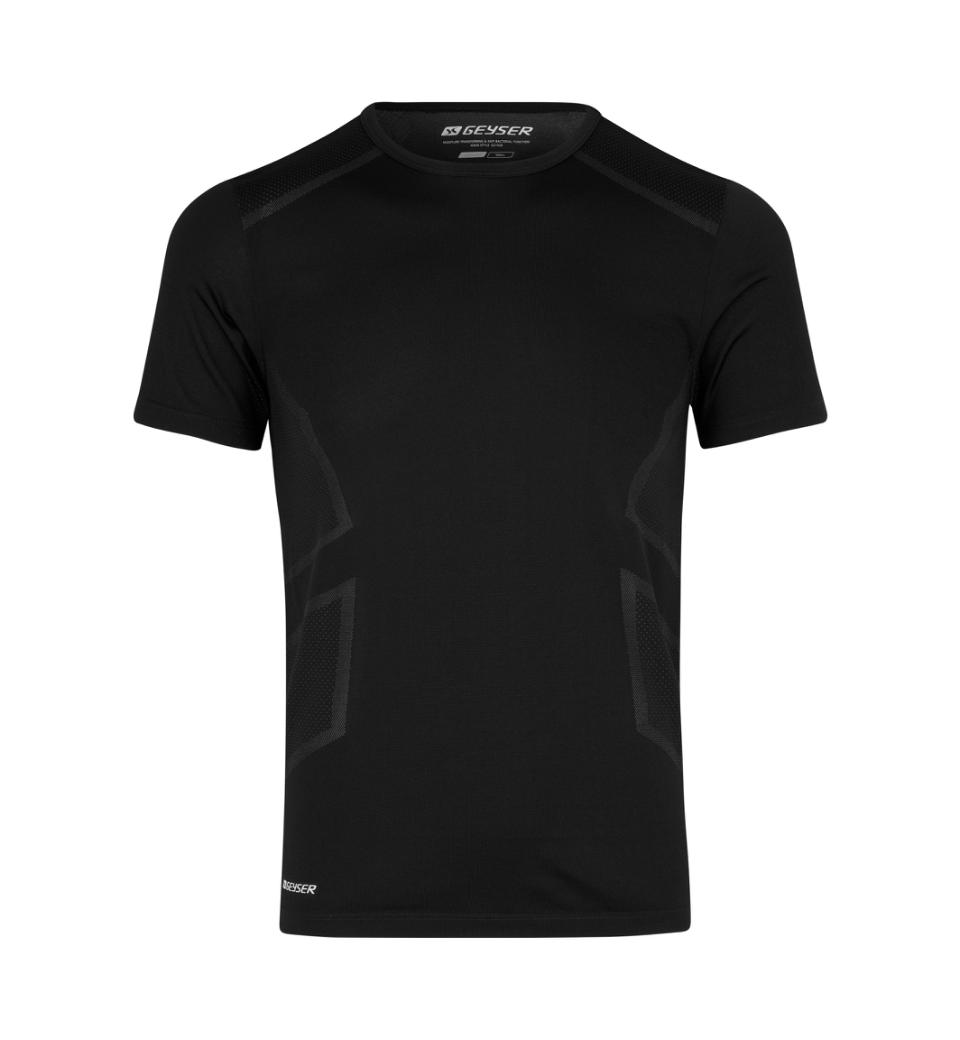 Herren Performance T-Shirt Seamless GEYSER by ID® Schwarz 3XL