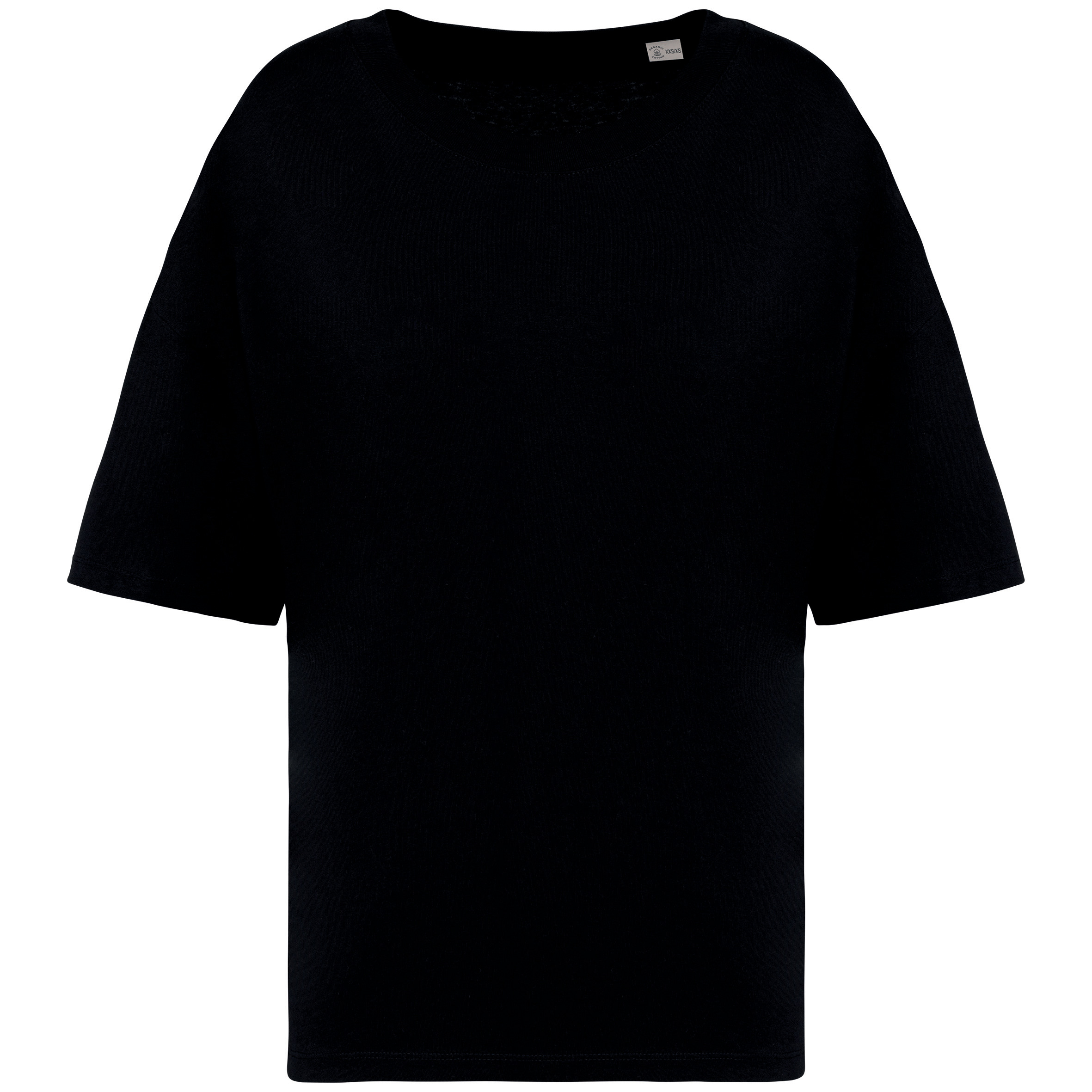 Damen Oversized Bio-Baumwoll-T-Shirt 200 g/m² Native Spirit® Black XXS/XS