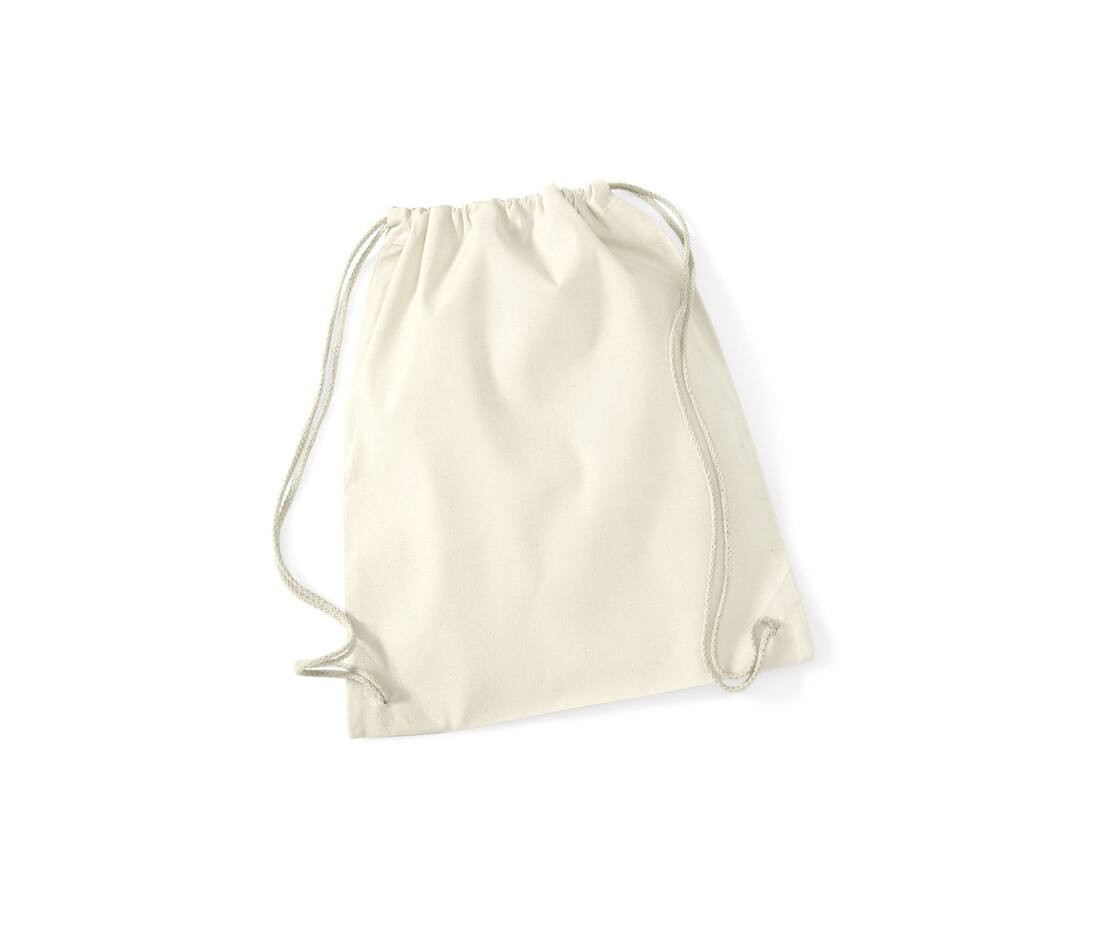 Recycled cotton gym bag 37 x 46 cm Westford Mill® Natural