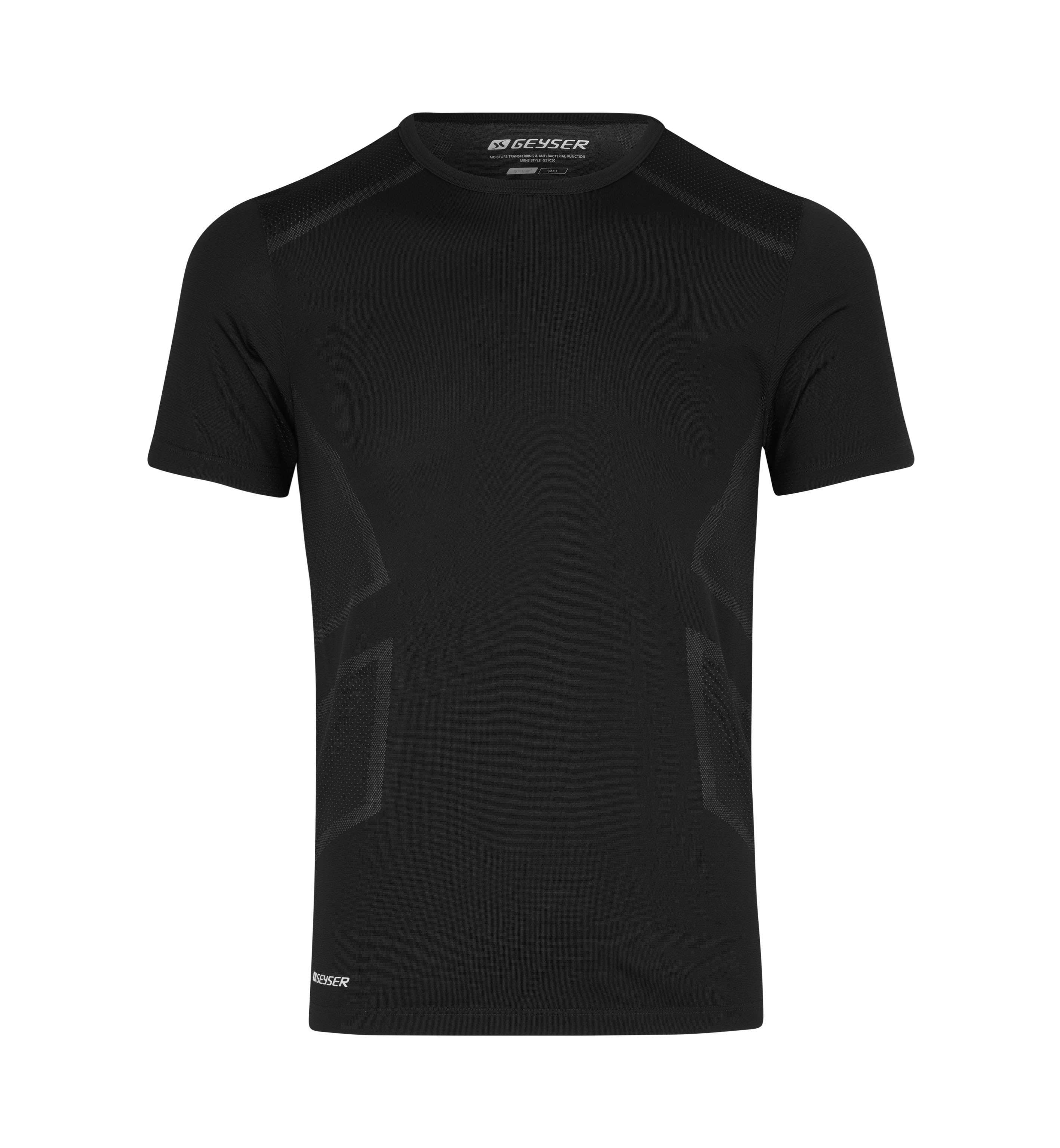 Herren Performance T-Shirt Seamless GEYSER by ID® Schwarz 3XL