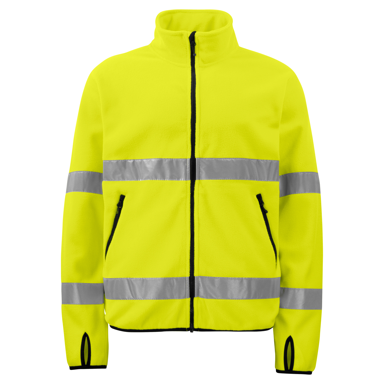 Warnschutz Fleecejacke EN ISO 20471 KLASSE 3 Projob® Gelb/Schwarz XS