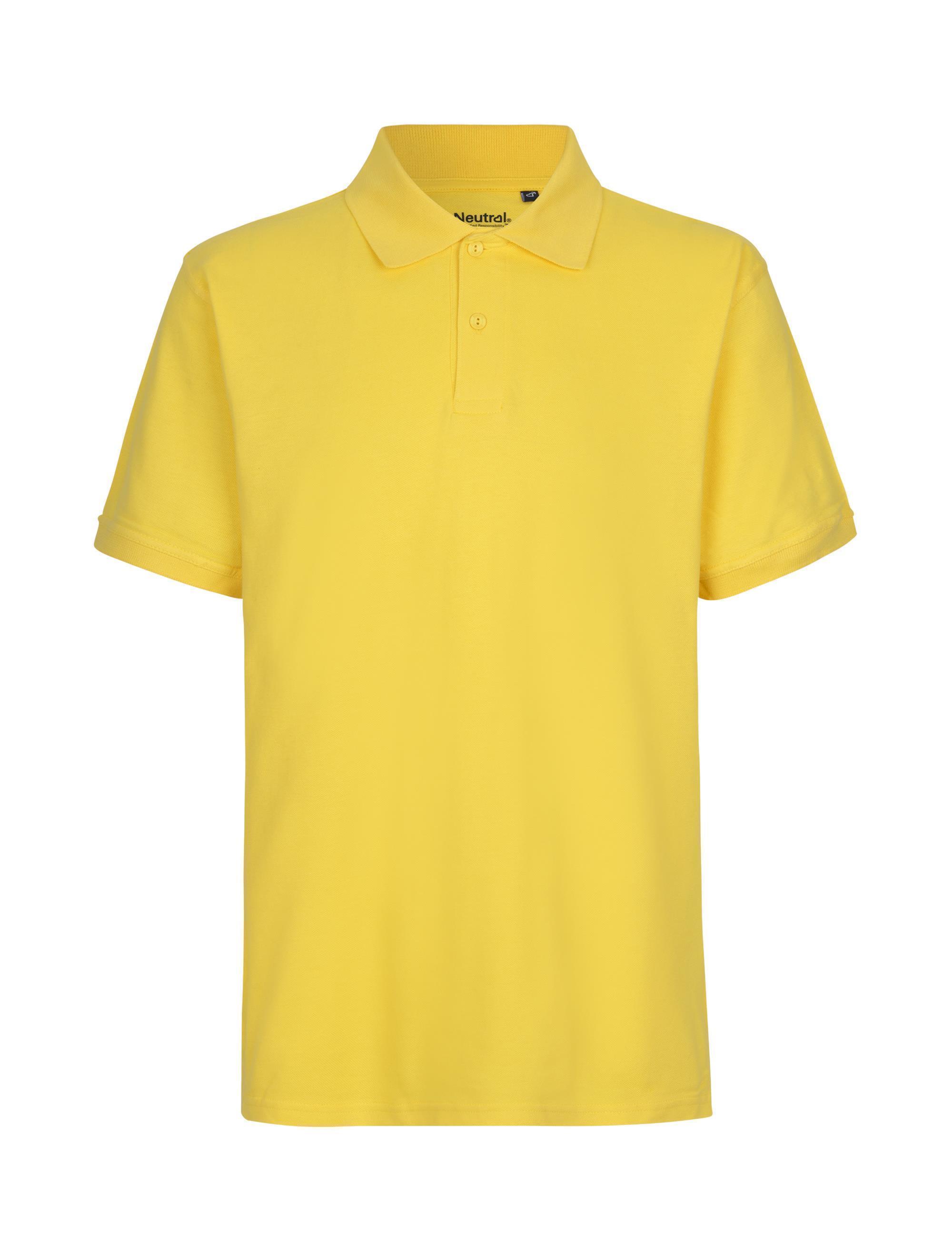 Organic Fairtrade Herren Poloshirt 235 g/m² Neutral® Yellow 3XL