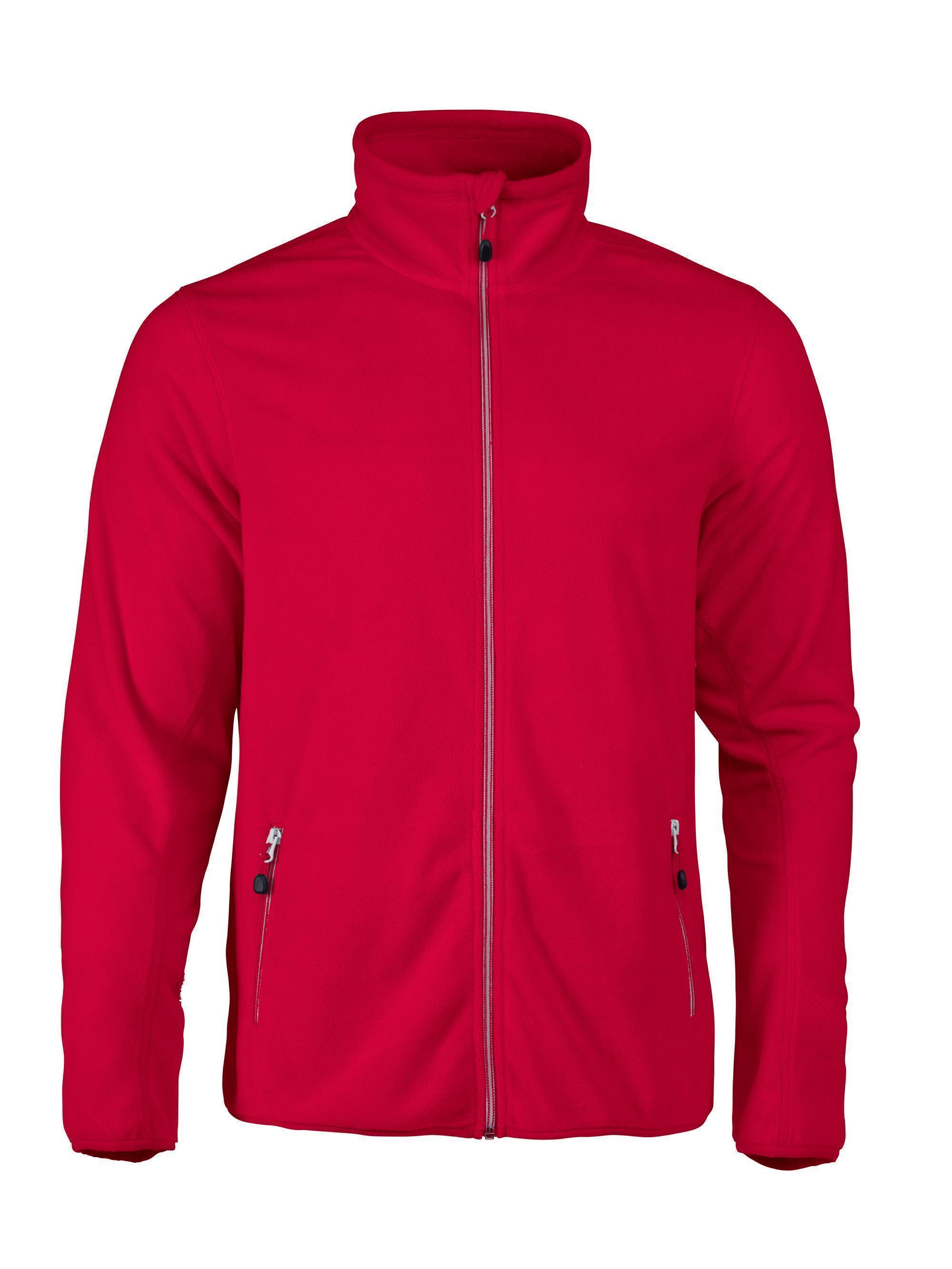 Mens lightweight microfleece jacket Twohand 180gr/m² Printer® red (400) L