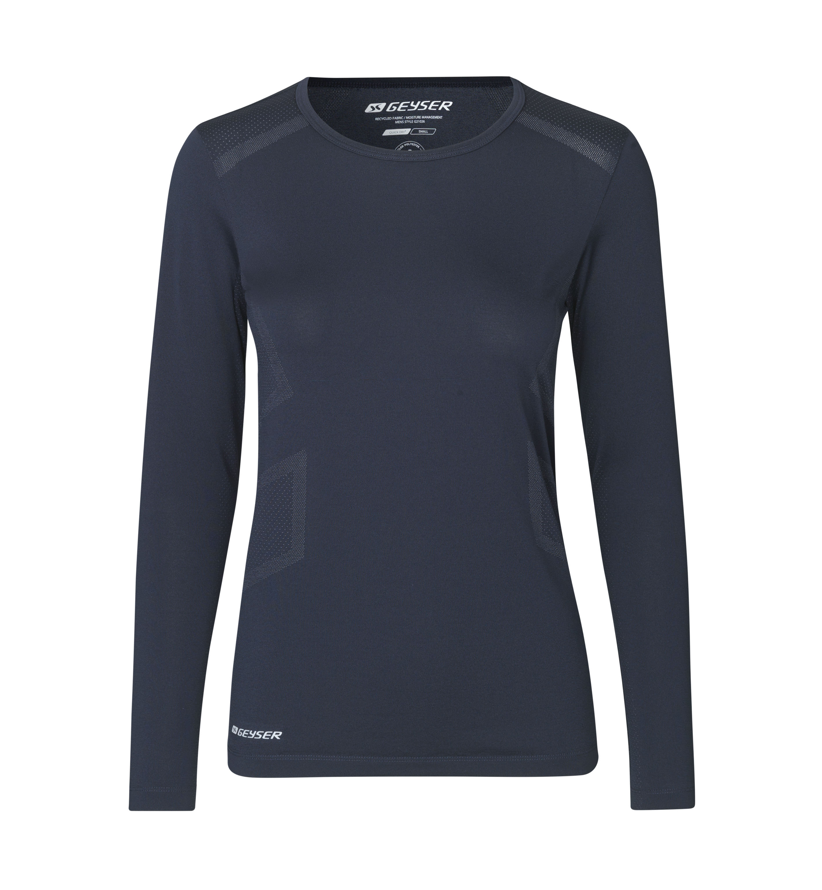 Damen Performance Langarm T-Shirt Seamless Geyser® by ID Identity® Navy M