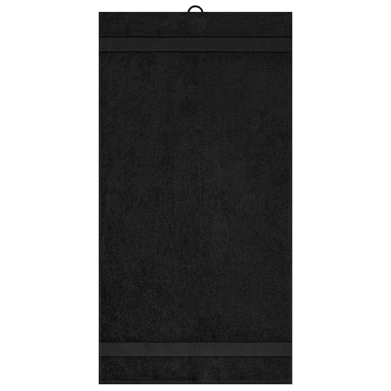 Organic towel 420 g/m² 50 x 100 cm Myrtle Beach® Black