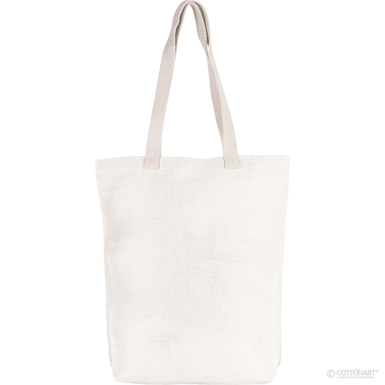 Shoppingtasche aus Jute-Baumwolle 38 x 7 x 42 cm KiMood® Vanilla White