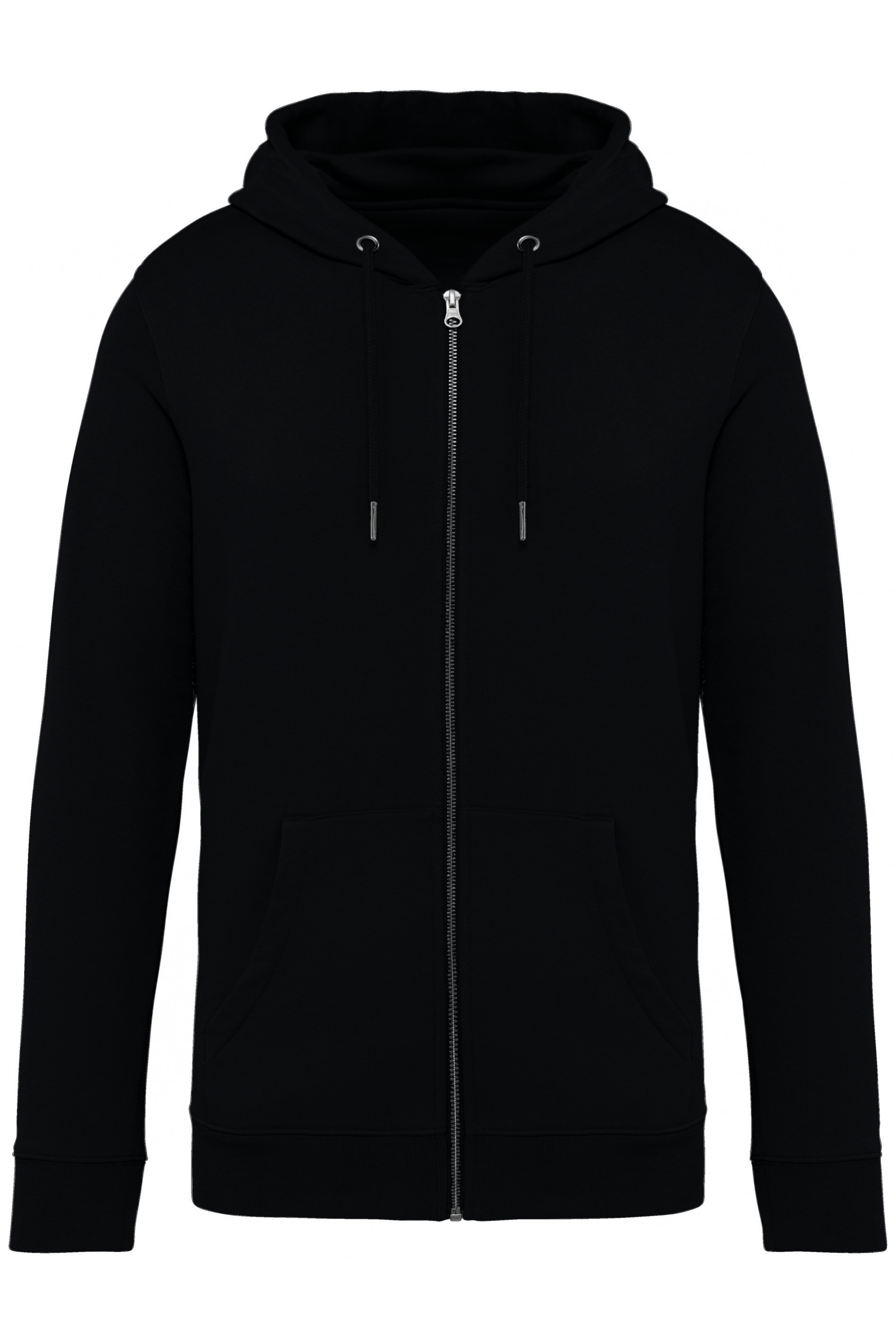 Unisex organic cotton hooded jacket 350 g/m² cotton ART® Black XS