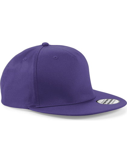 5-Panel Snapback Rapper Cap Beechfield® purple