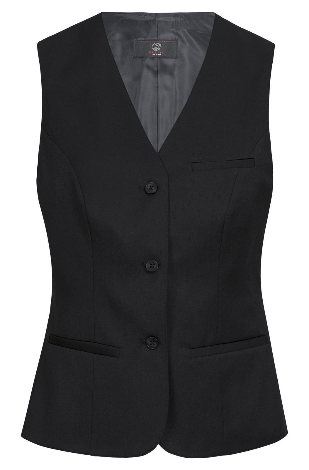 Ladies Vest Regular Fit 1249 Greiff® Black 48