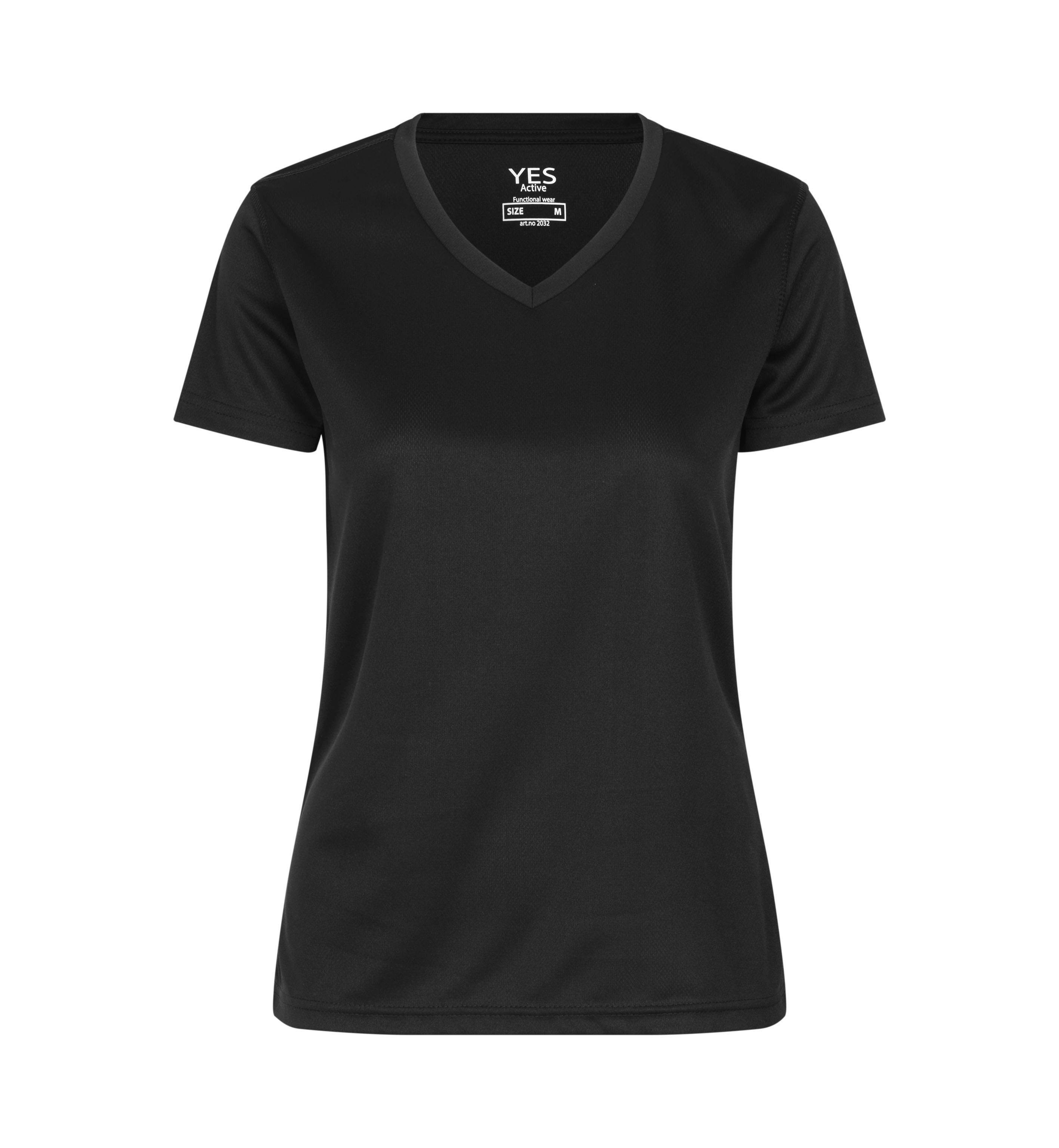 YES Active T-shirt | Damen 130 g/m² ID Identity® Schwarz 3XL