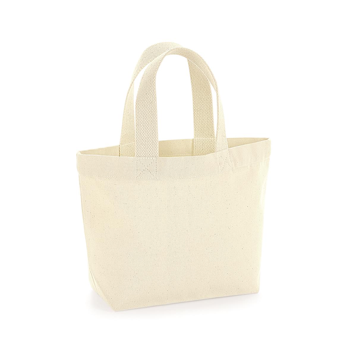 Organic Cotton Shopping Bag Midi 26 x 21 x 10 cm Westford Mill® Natural