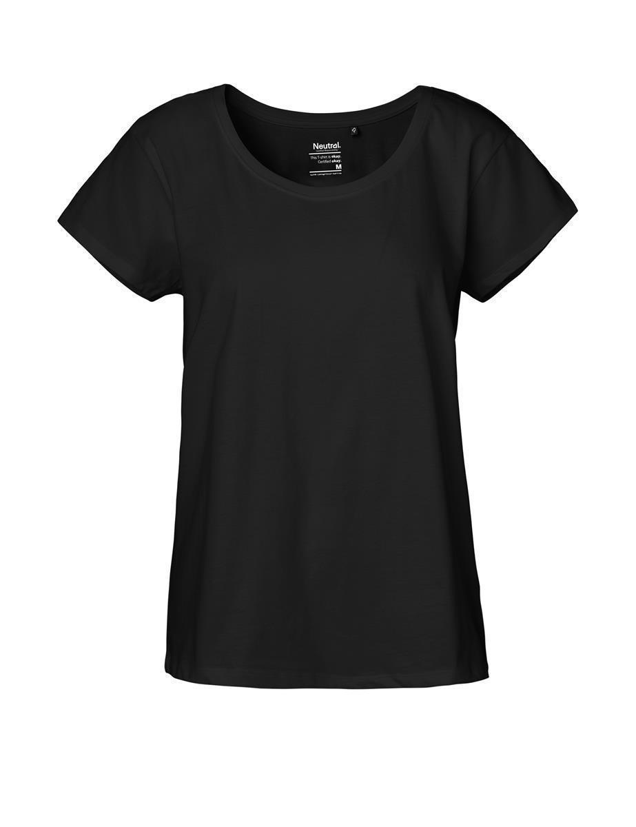 Organic Fairtrade Loose Fit T-Shirt 155 g/m² Neutral® Black XXL