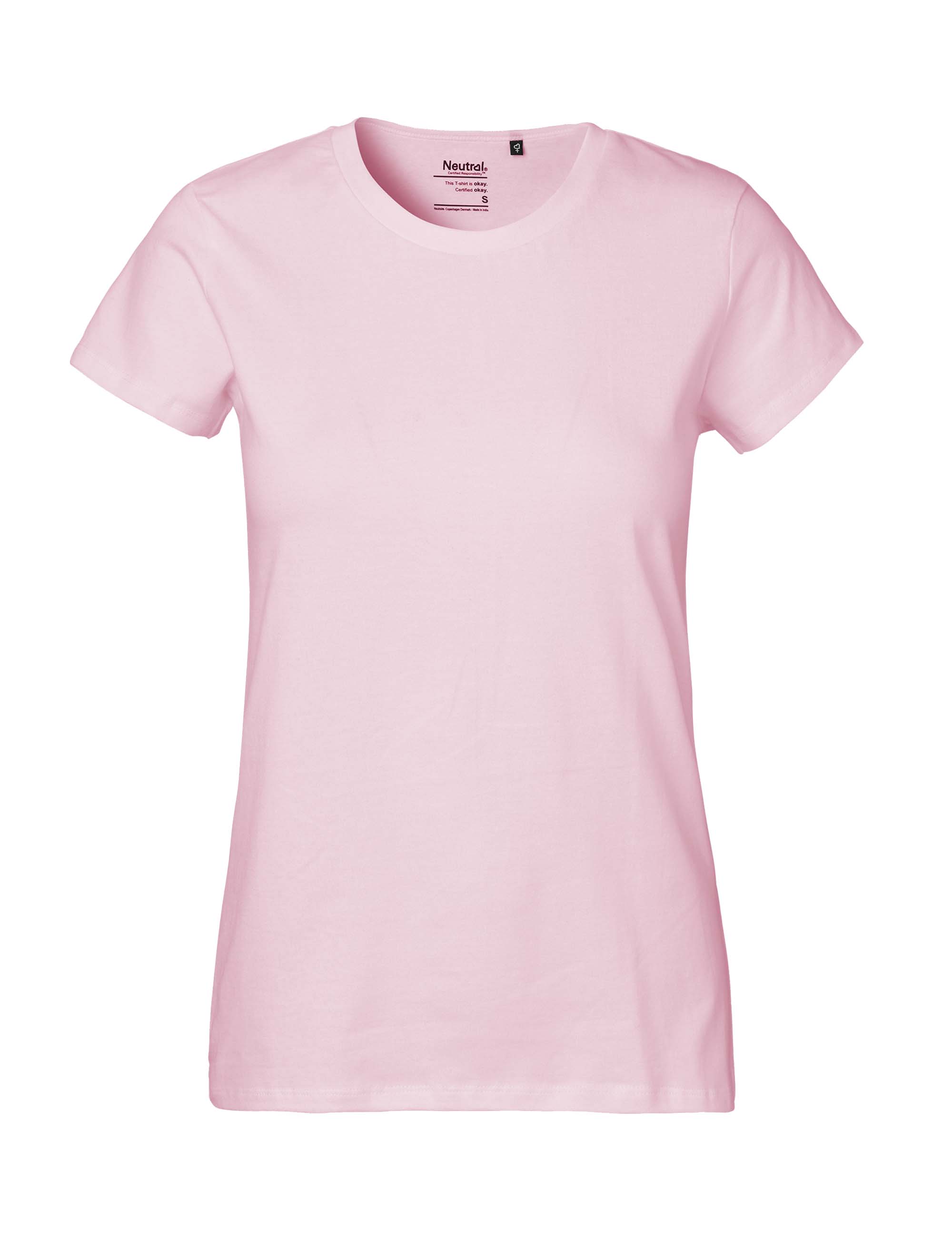 Organic Fairtrade Damen T-Shirt 185 g/m² Neutral® Light Pink XXL