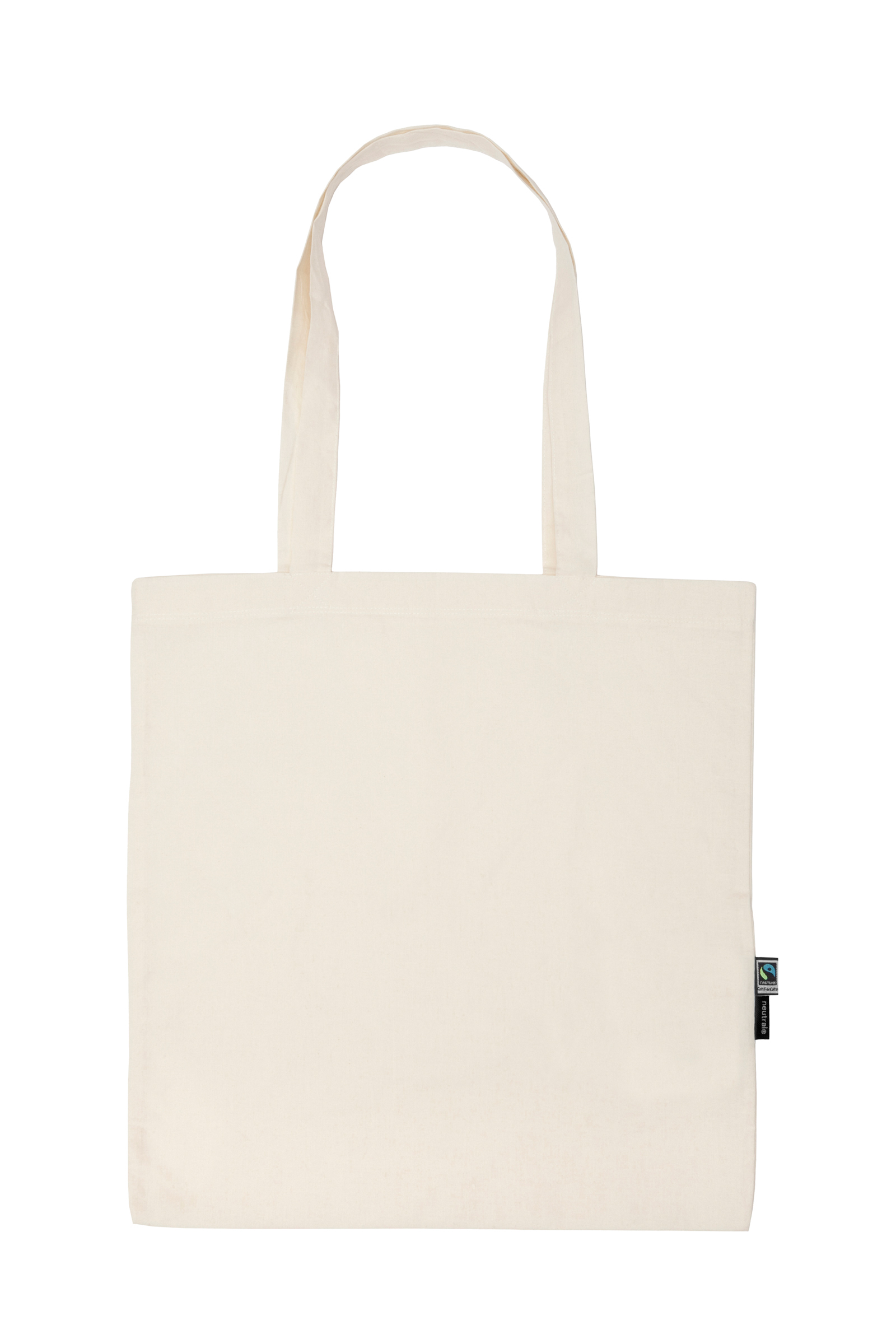 Organic Fairtrade Shopping Bag Long Handles 38 x 42 cm Neutral® Nature
