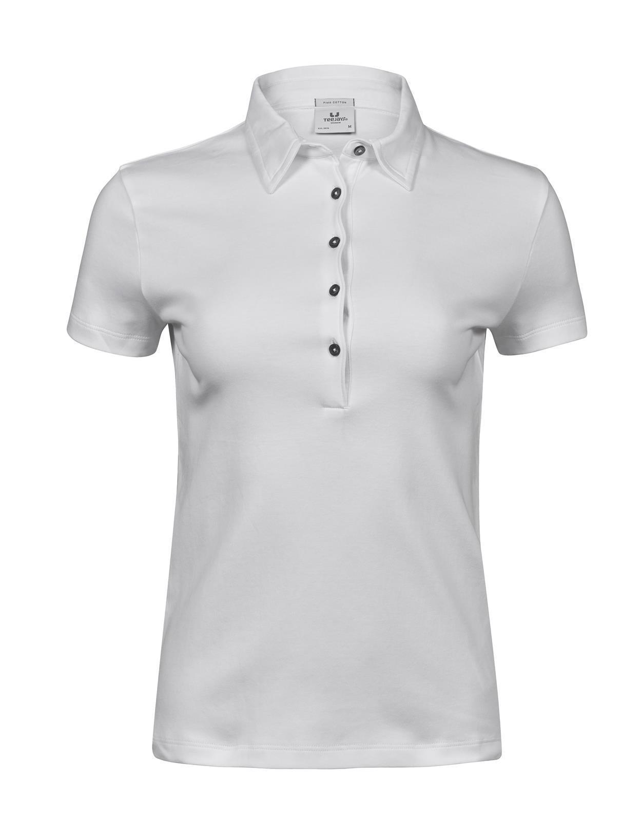 Damen Pima Cotton Polo Tee Jays® White XXL