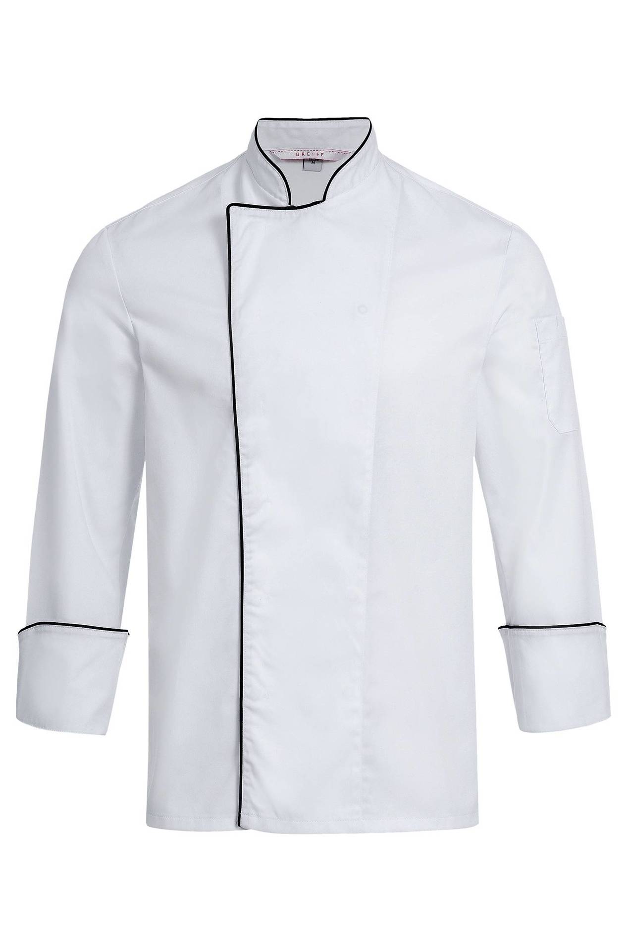 Men's Cooking Jacket RF 5581 Greiff® White / Piping Black 3XL