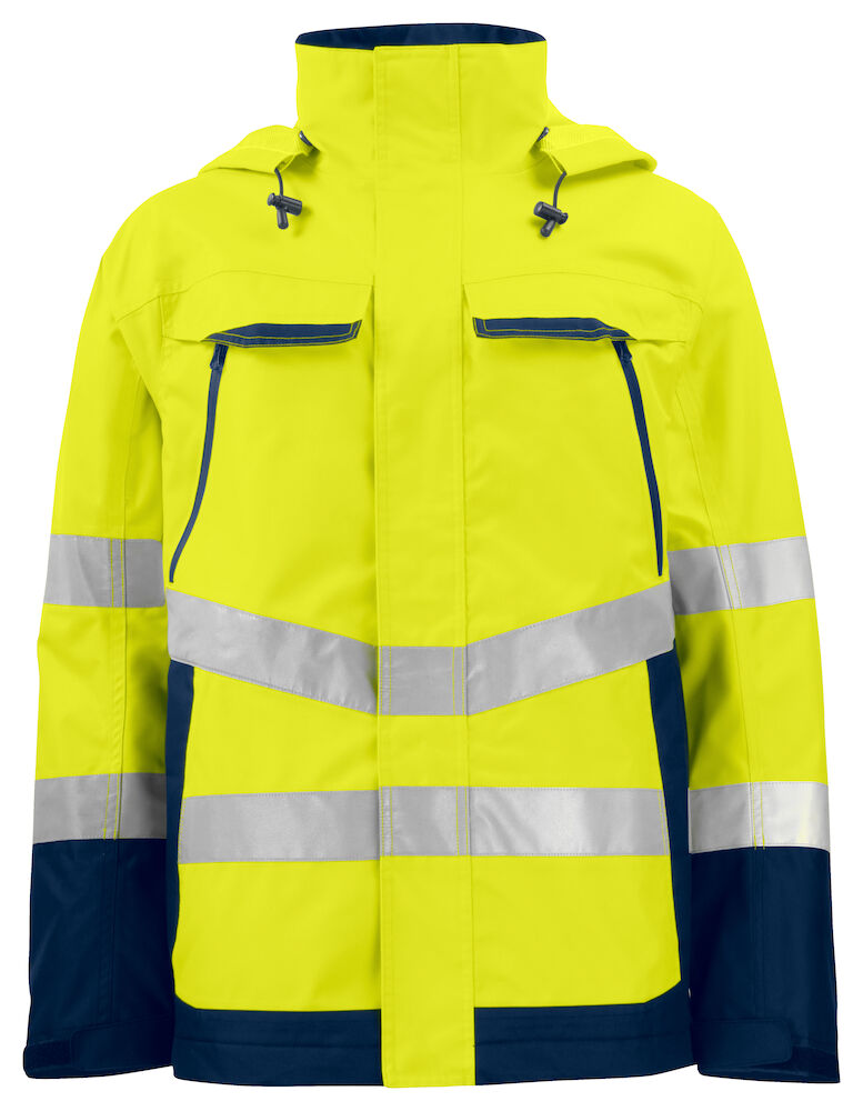 Warnschutz Funktionsjacke EN ISO 20471 Klasse 3 Projob® Gelb/Navy XL