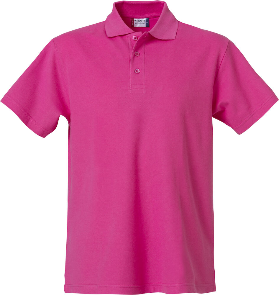 Herren Basic Poloshirt Clique® Pink 300 4XL