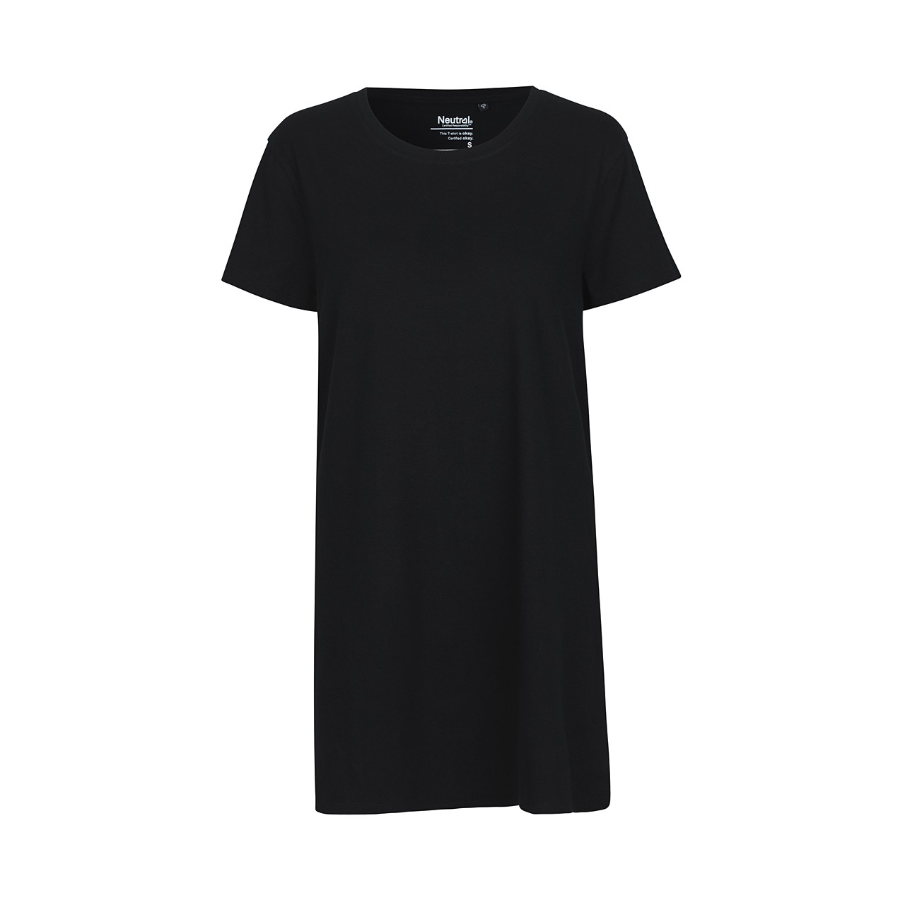 Fairtrade Bio-Baumwoll-Damen T-Shirt lang 155 g/m² Neutral® Black XL