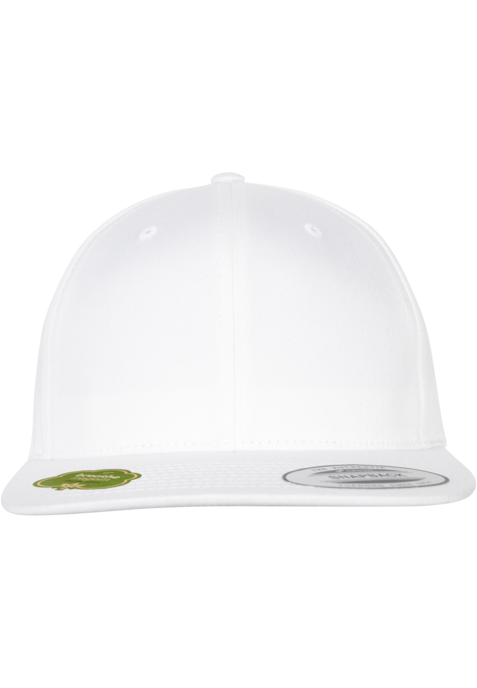 Organic Cotton Snapback Cap FLEXFIT® White