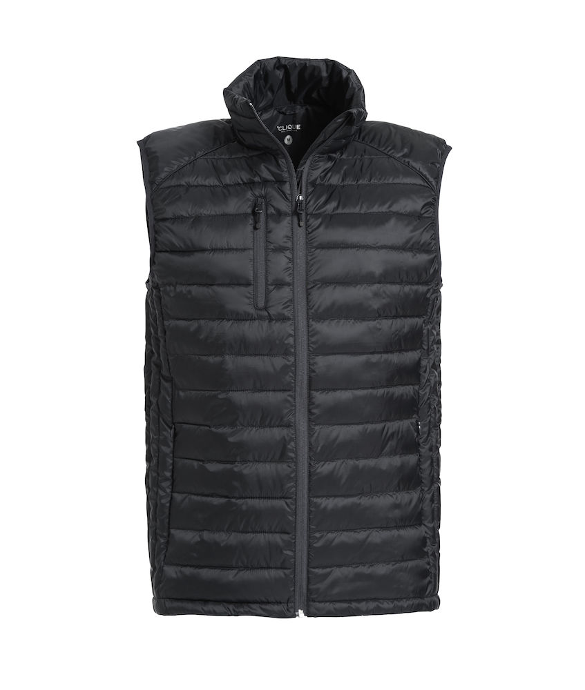 Mens Quilted Vest Hudson Clique® Black 99 XXL