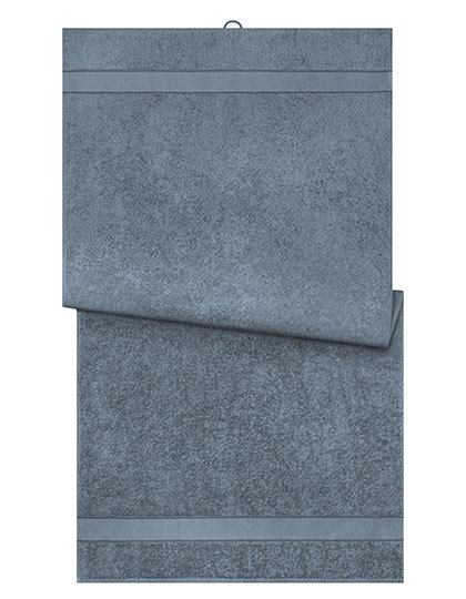 Organic Cotton Shower Towel 420 g/m² 70 x 140 cm Myrtle Beach® Graphite