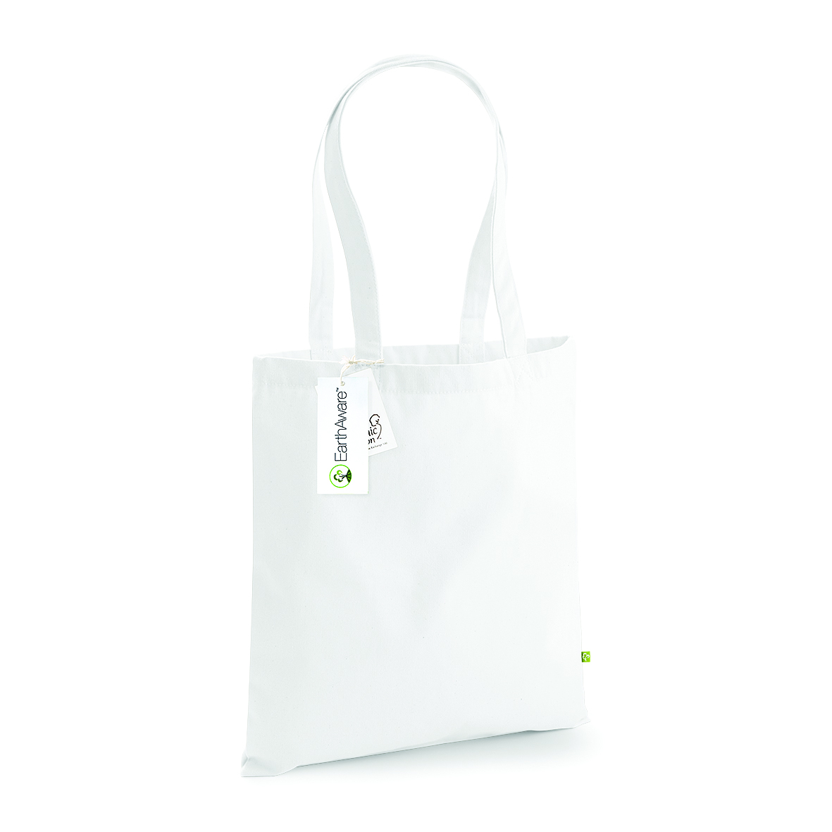 Schwere Bio-Baumwoll-Canvas-Tasche 38 x 42 cm Westford Mill® White