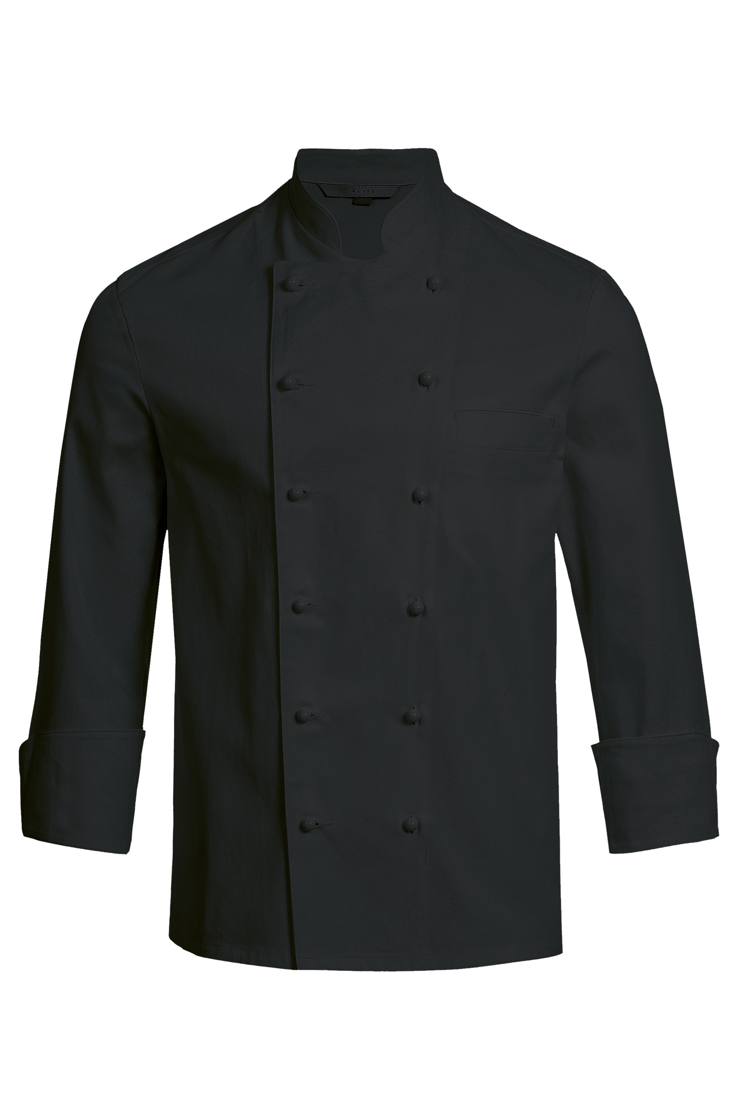 Men's stand-up collar chef's jacket Greiff® Black XS