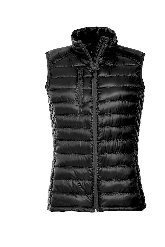Ladies Quilted Vest Hudson Clique® Black 99 XS
