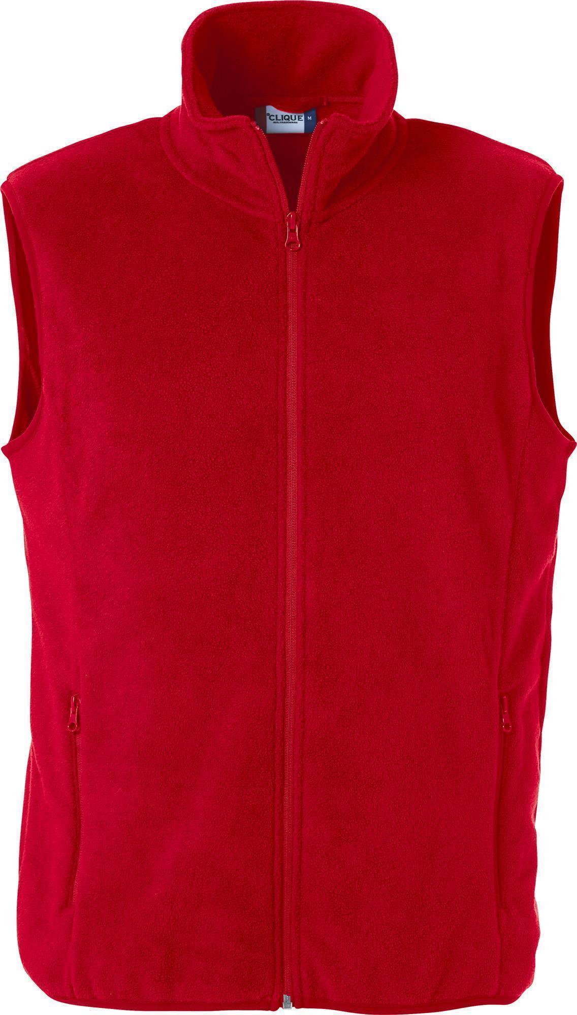 Unisex BASIC Fleece-Weste Clique® Rot 3XL