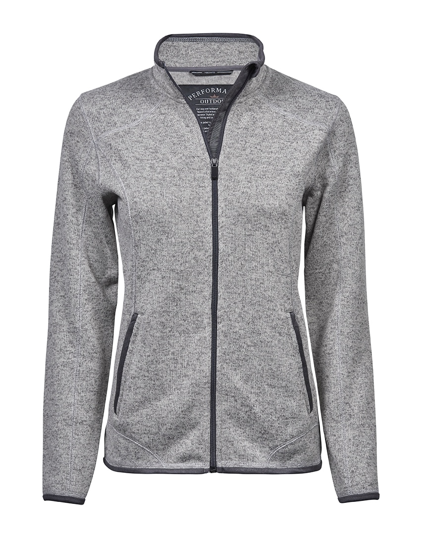 Damen Outdoor Fleece Tee Jays® Grey Melange 3XL