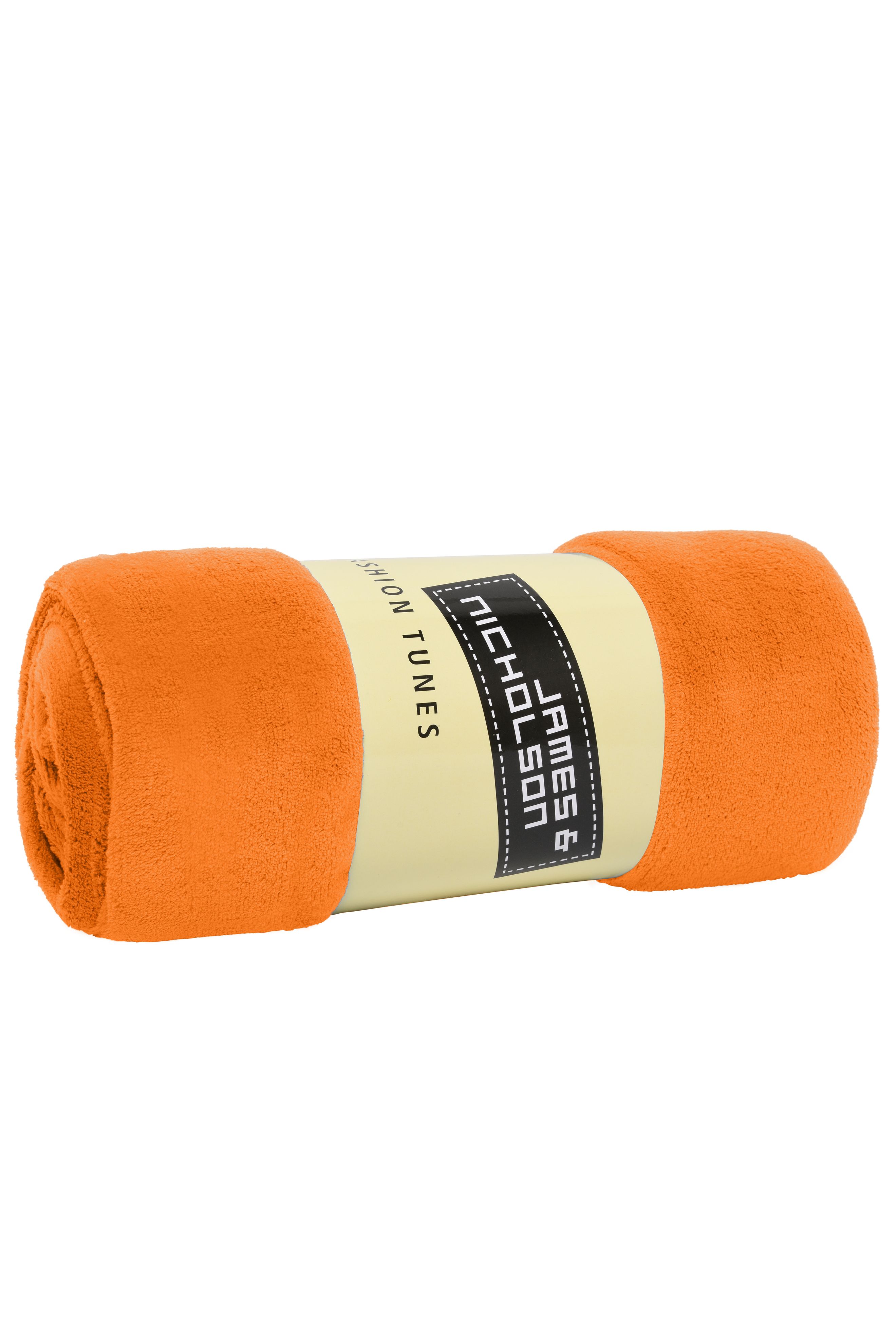 Flauschige Microfaser-Decke 120 x 160 cm James & Nicholson® orange