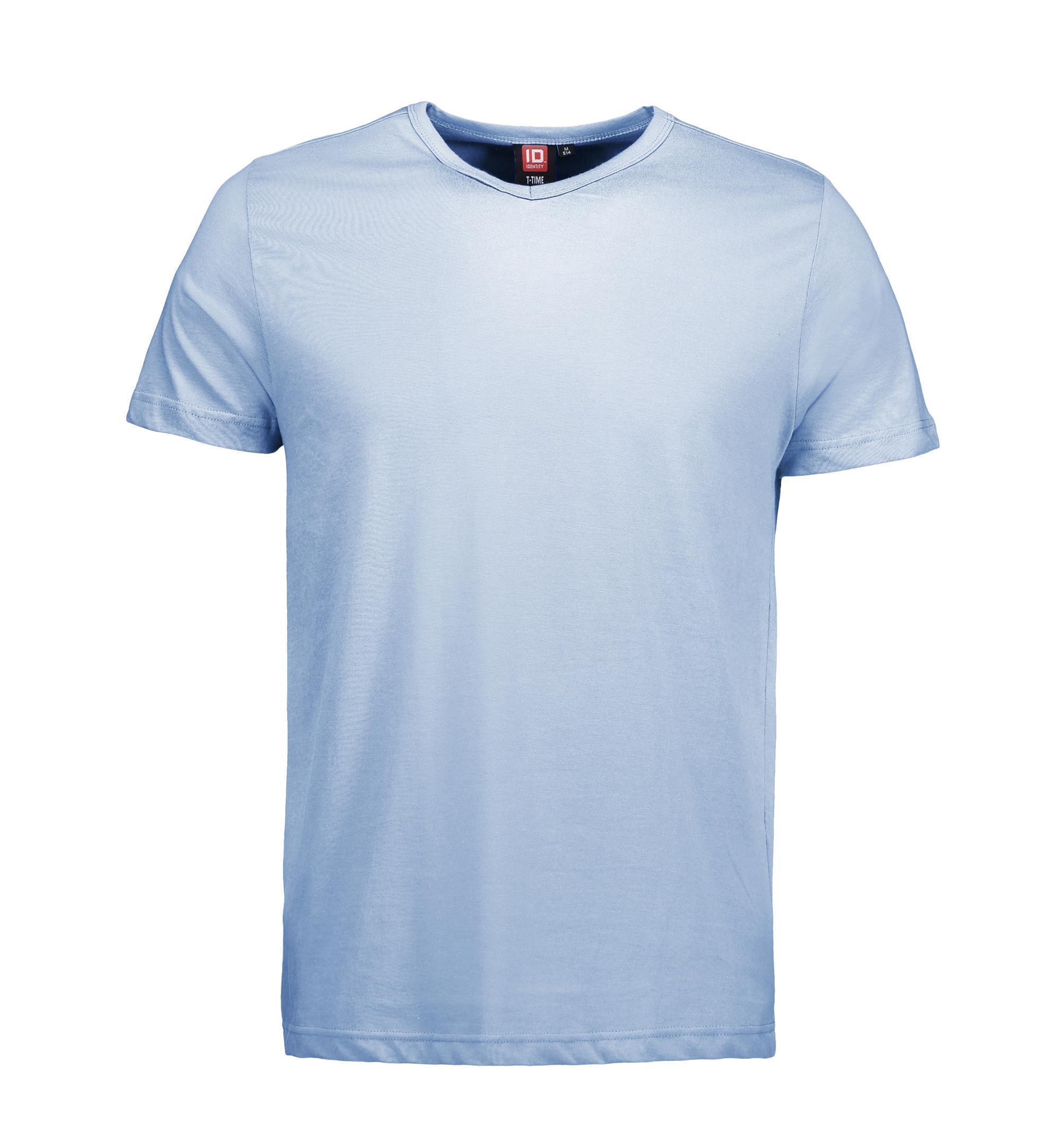 T-TIME® Herren T-Shirt V-Ausschnitt 175 g/m² ID Identity® Hellblau L