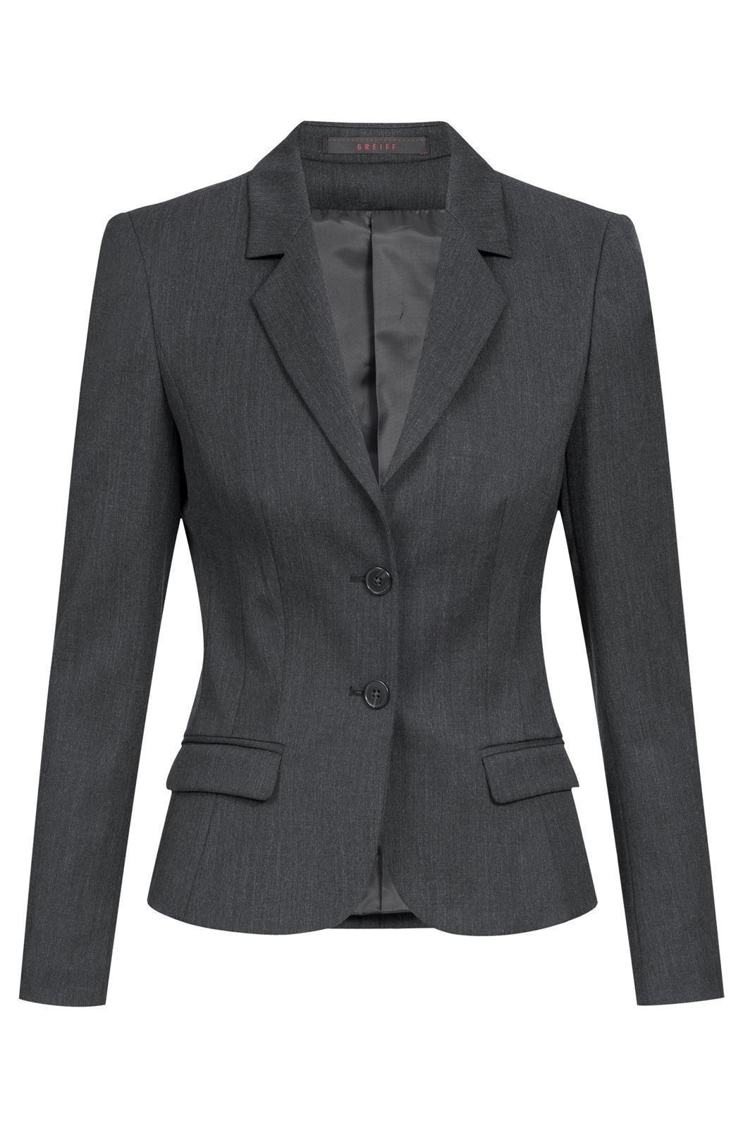 Damen-Blazer Slim Fit 1434 Greiff® Anthrazit 38