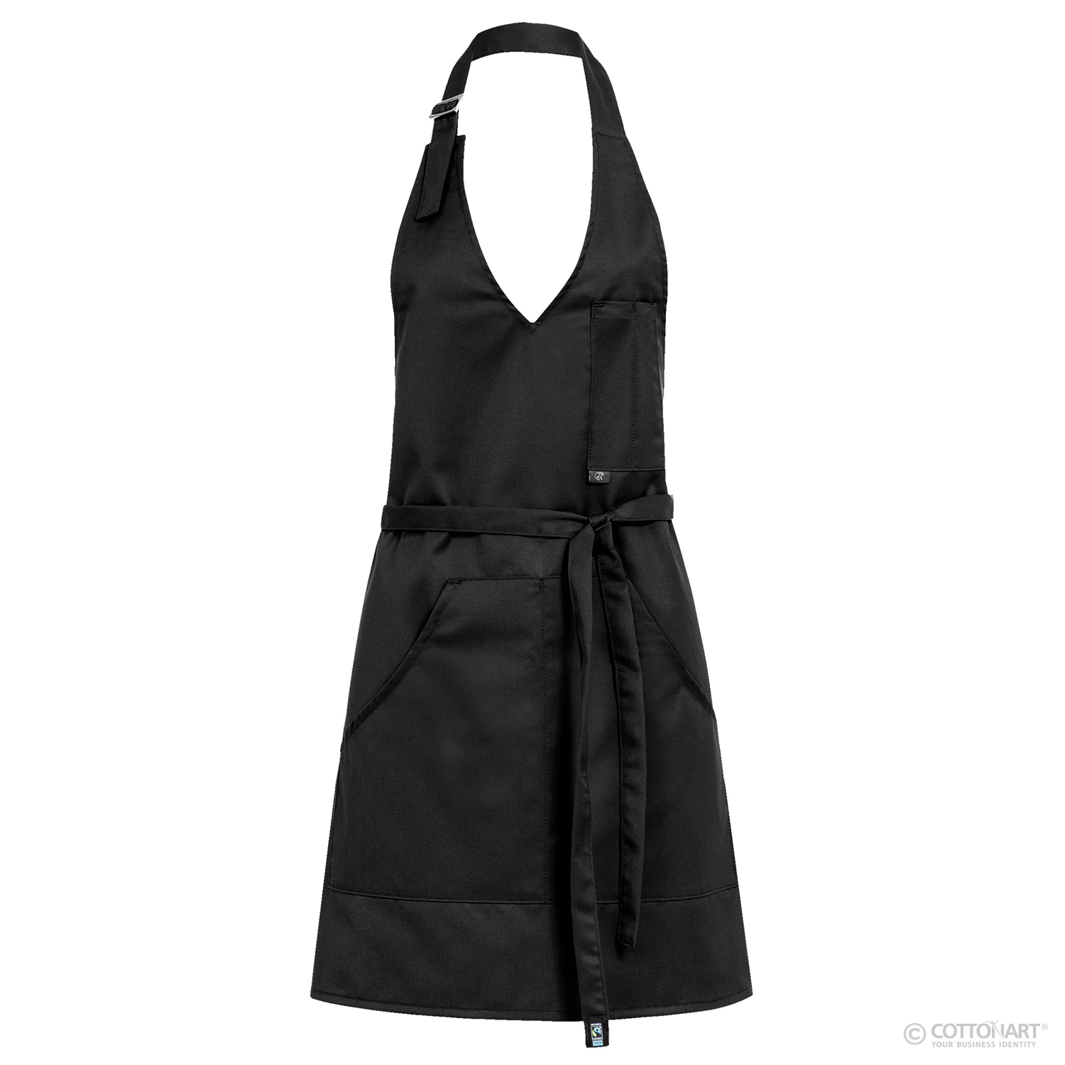 Ladies bib apron 4411 70 x 65 cm Greiff® Black