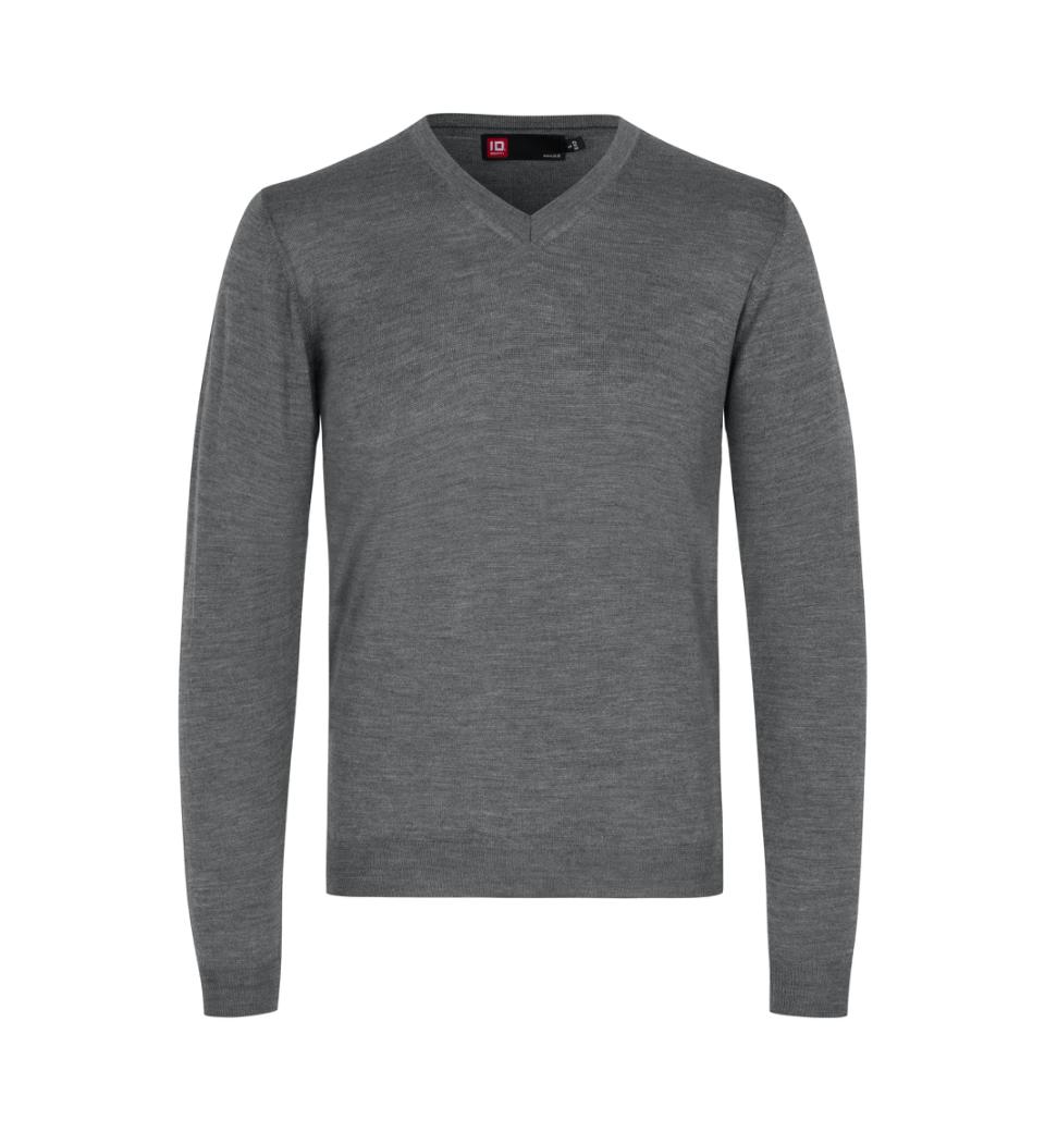 Pullover Herren | Merino  ID Identity® Grau meliert 4XL