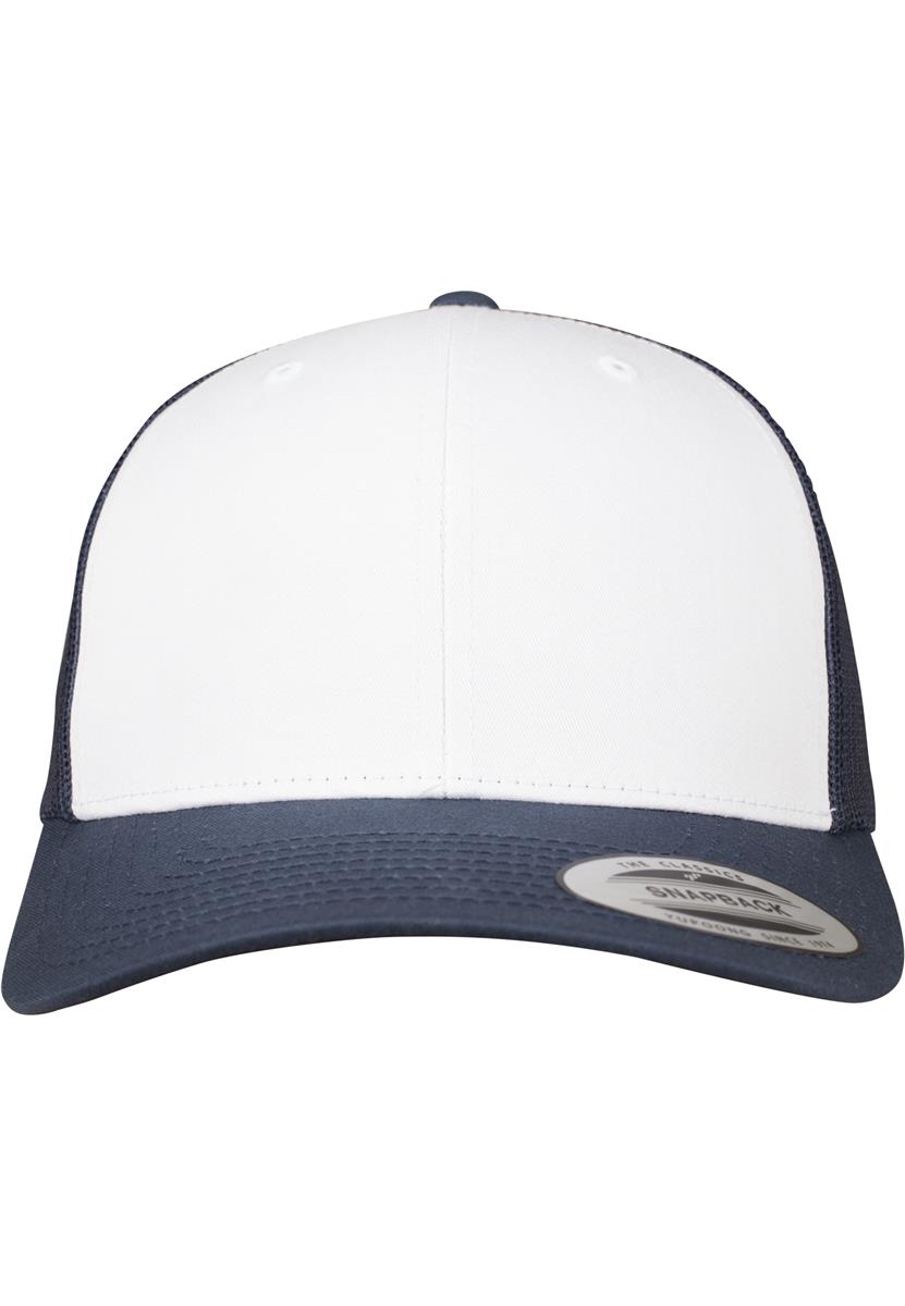 Retro Trucker Colored Front FLEXFIT® Navy/White/Navy One Size