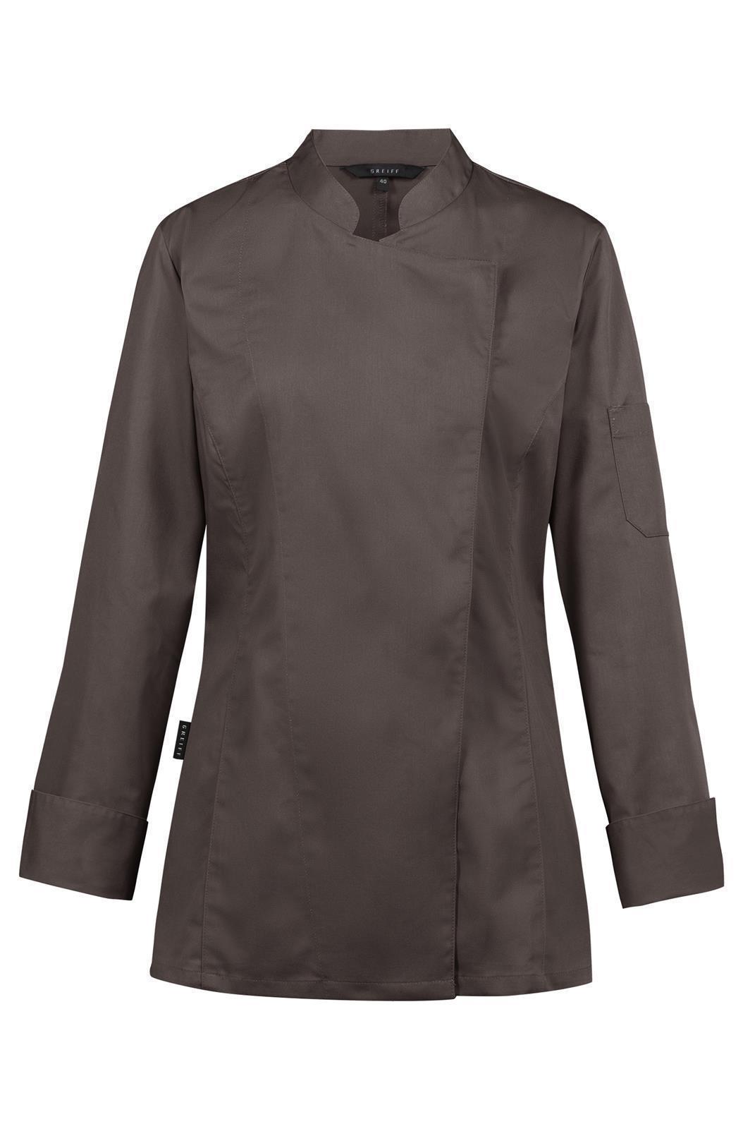 Ladies Cooking Jacket Regular Fit 5405 Green Button Greiff®