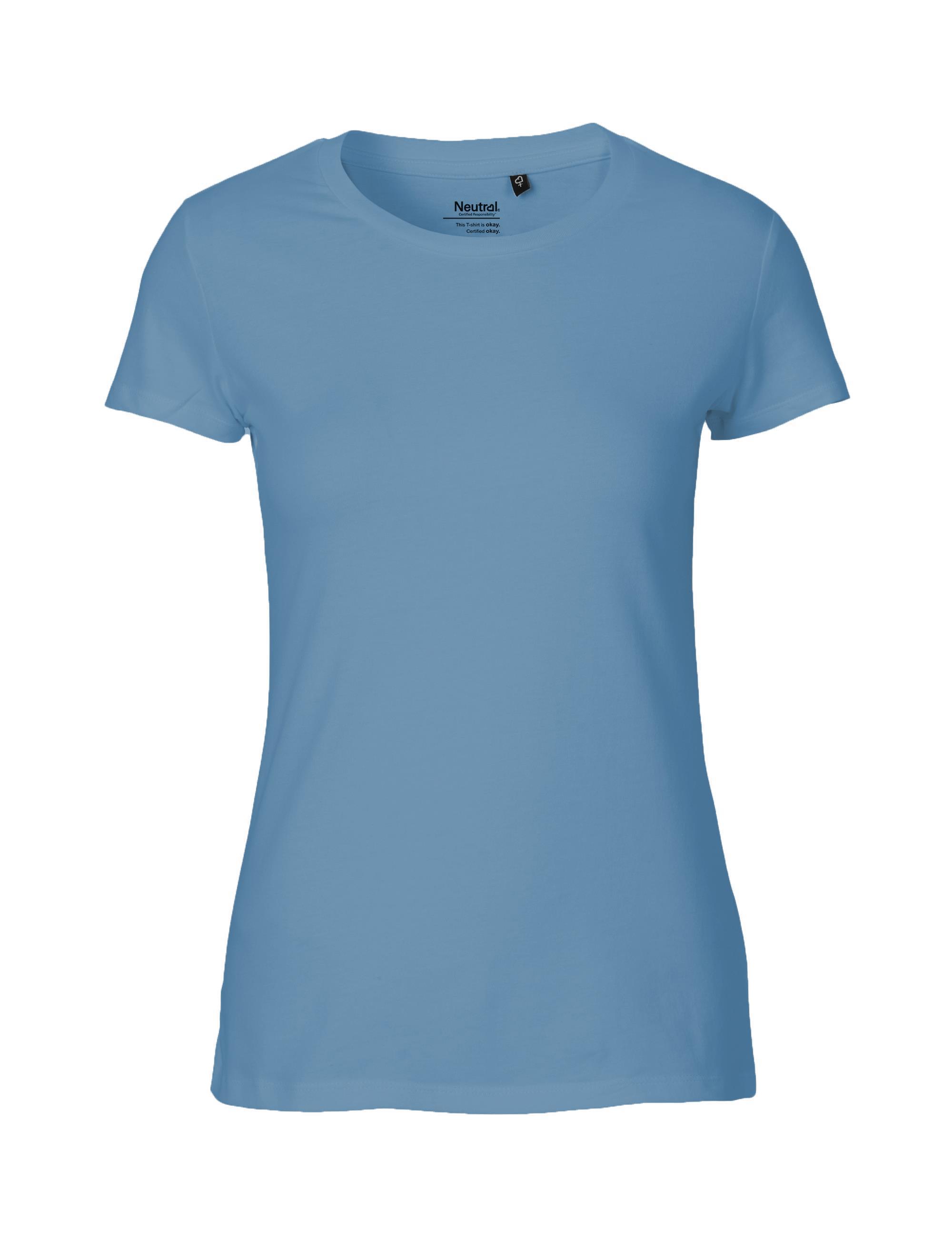 Organic Fairtrade Damen Fit T-Shirt 155 g/m² Neutral® Dusty Indigo XL