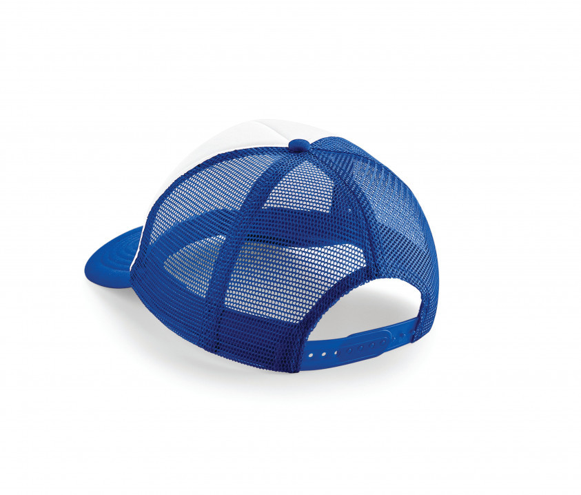 Vintage Snapback Trucker 5 Panel Cap Beechfield® Bright Royal/White