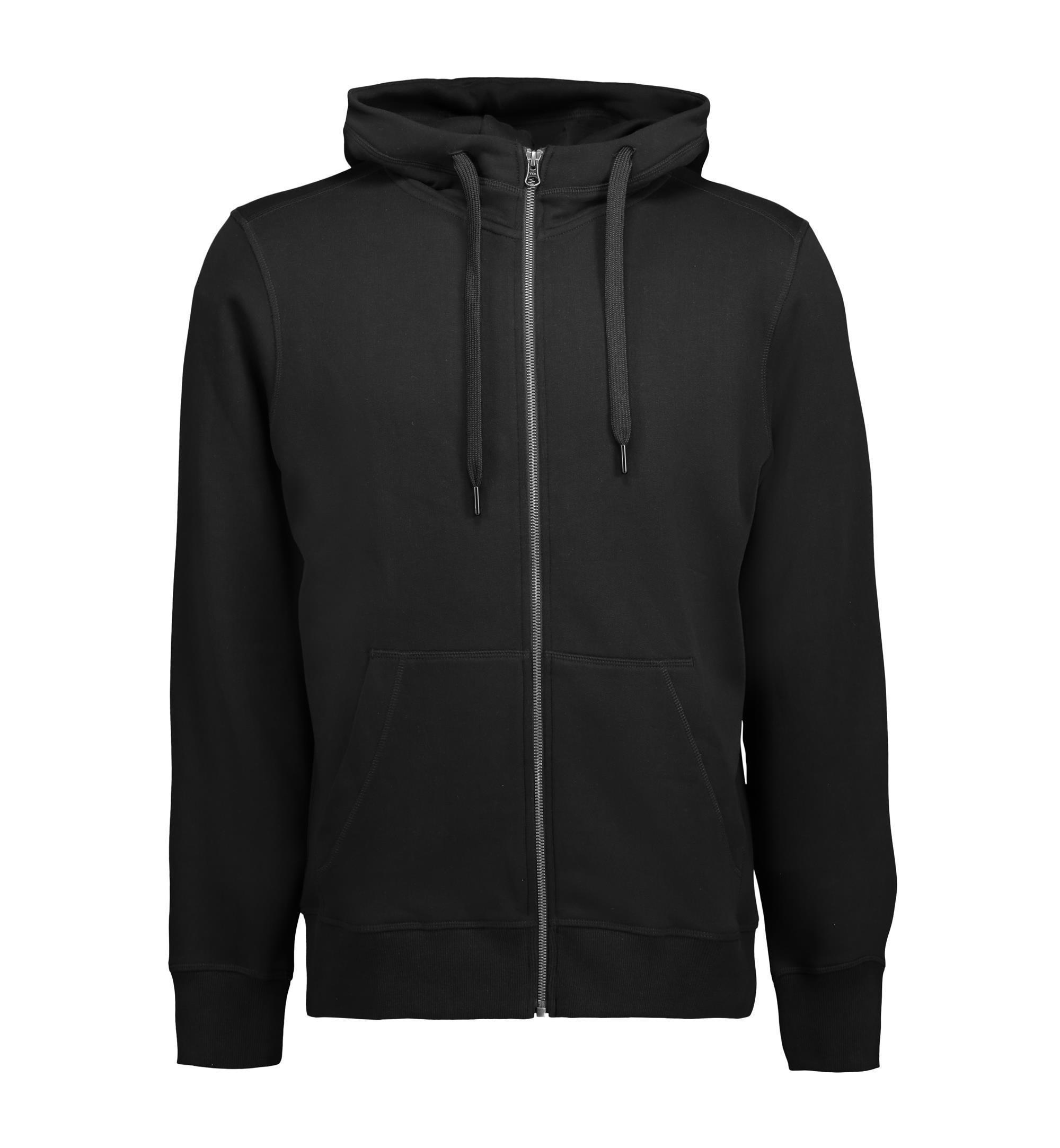 Men's CORE Hoodie Jacket Classic 300 g/m² ID Identity® Black 3XL