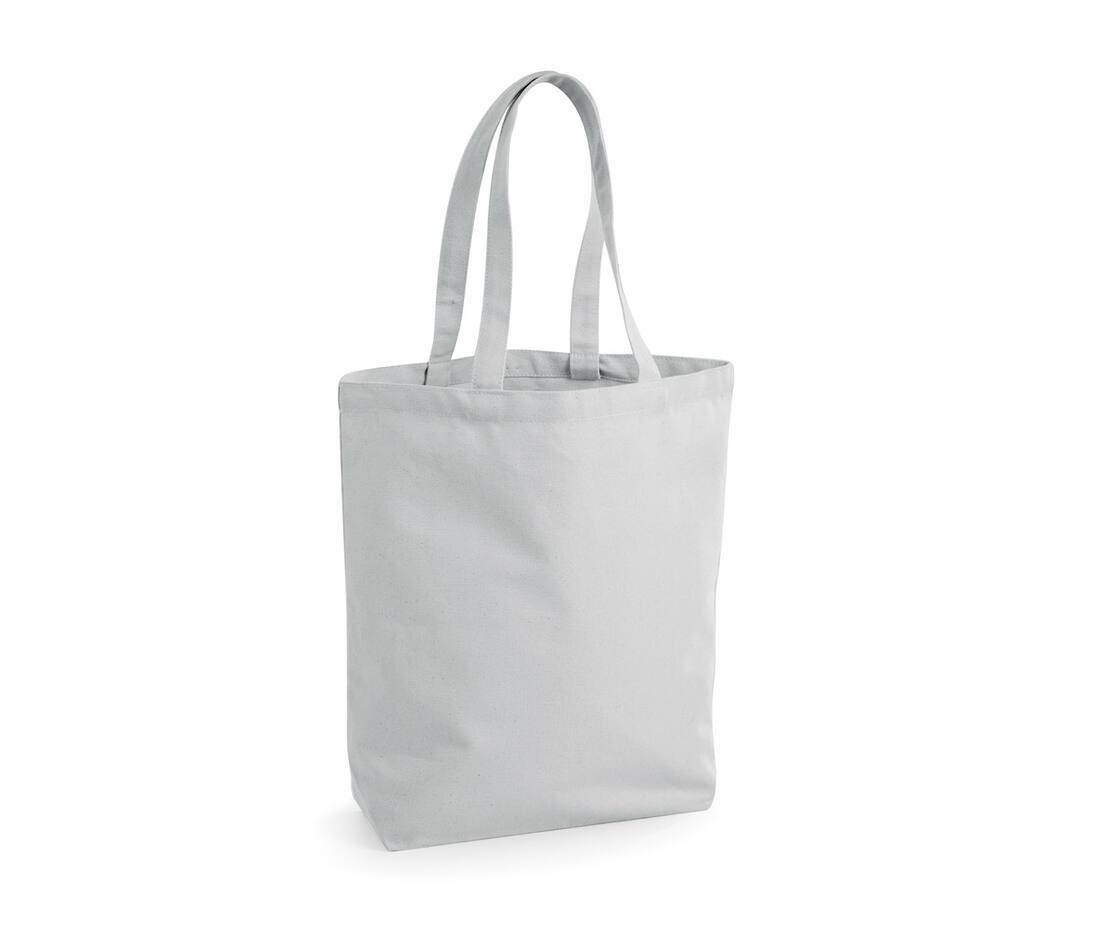 Fairtrade Canvas-Einkaufstasche Camden 28 x 38 x 12 cm Westford Mill® Light Grey