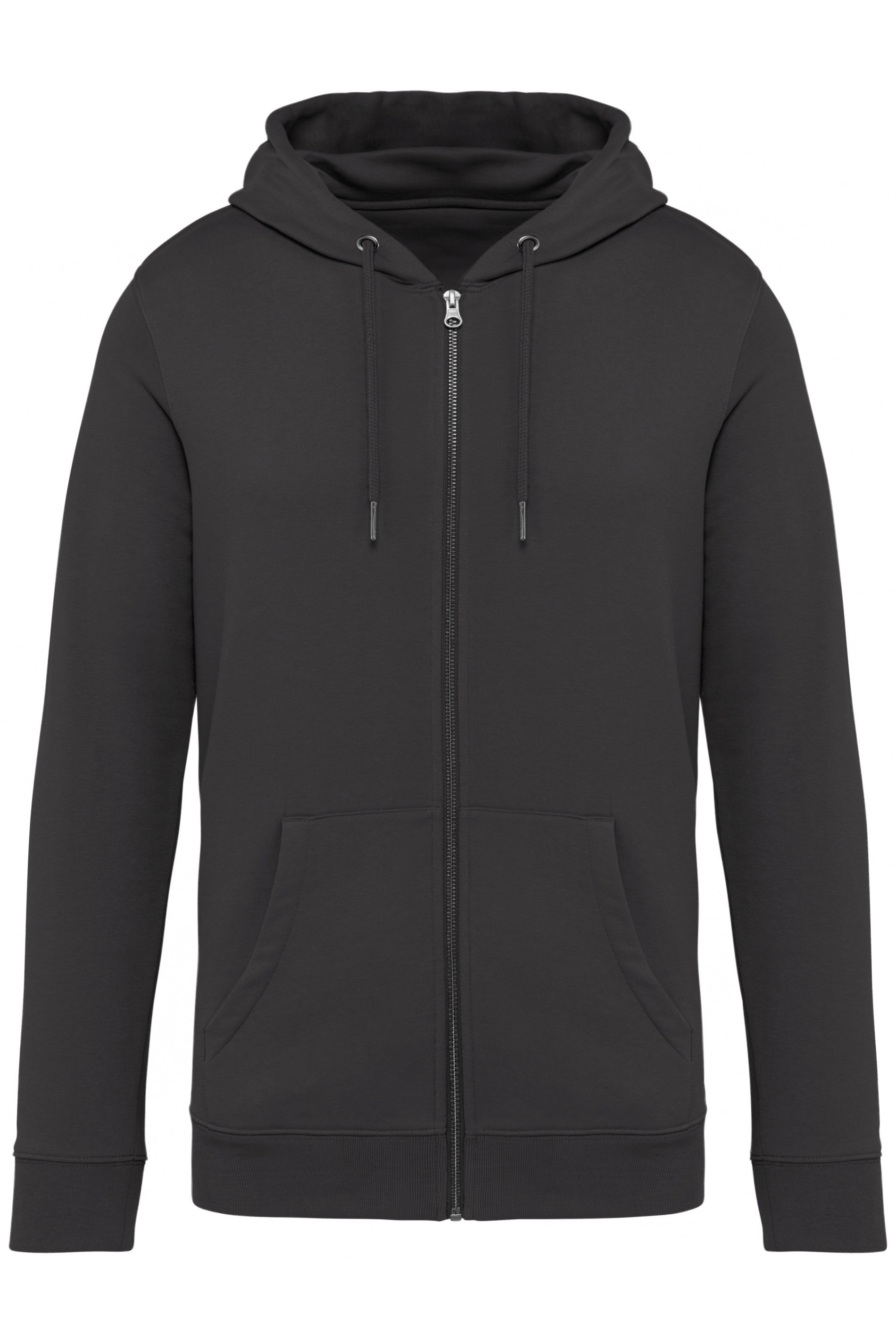 Unisex organic cotton hoodie jacket 350 g/m² Iron Grey 3XL
