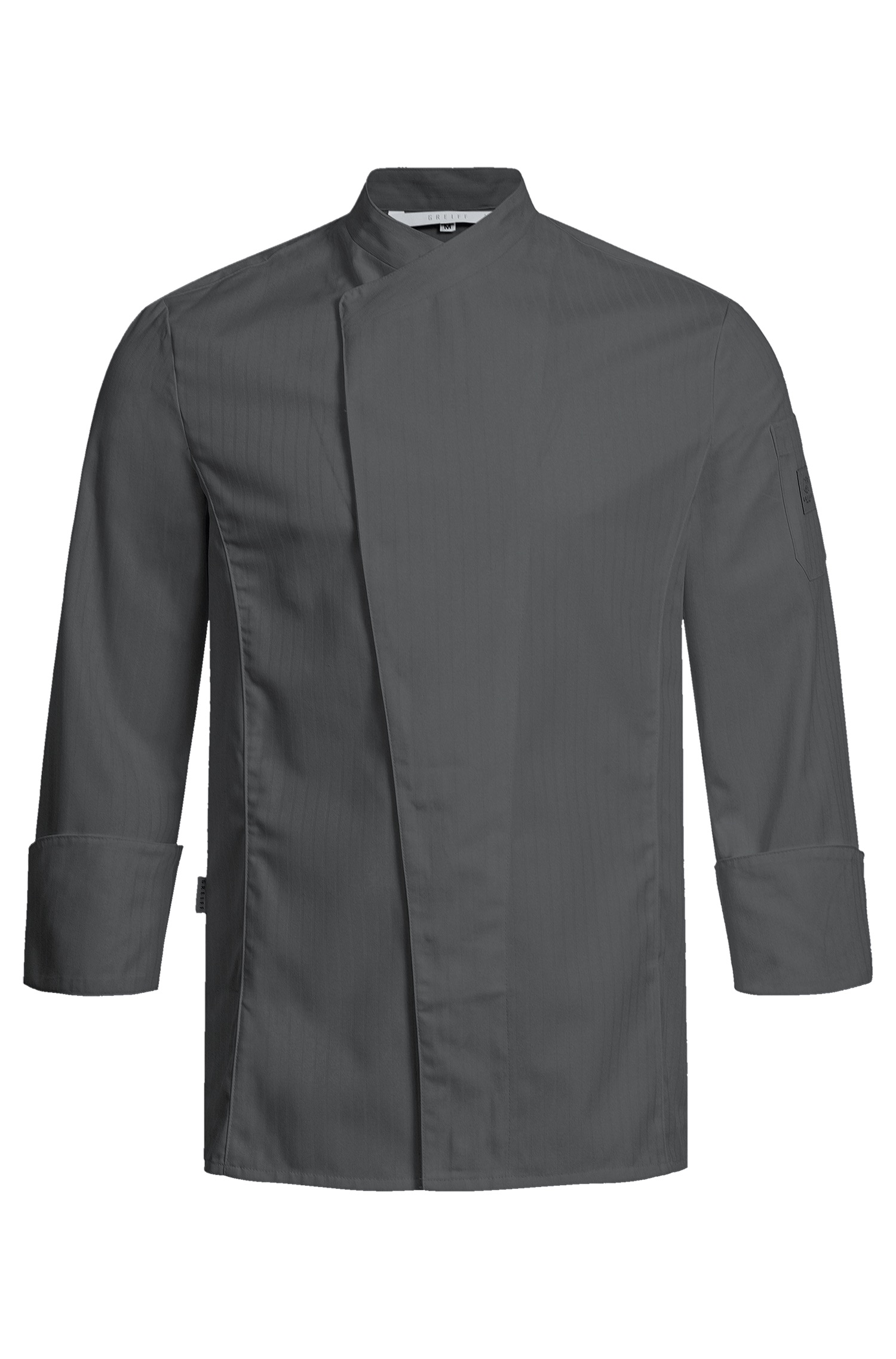 Men's Cooking Jacket RF 5544 Greiff® Anthracite Satin Stripe 3XL