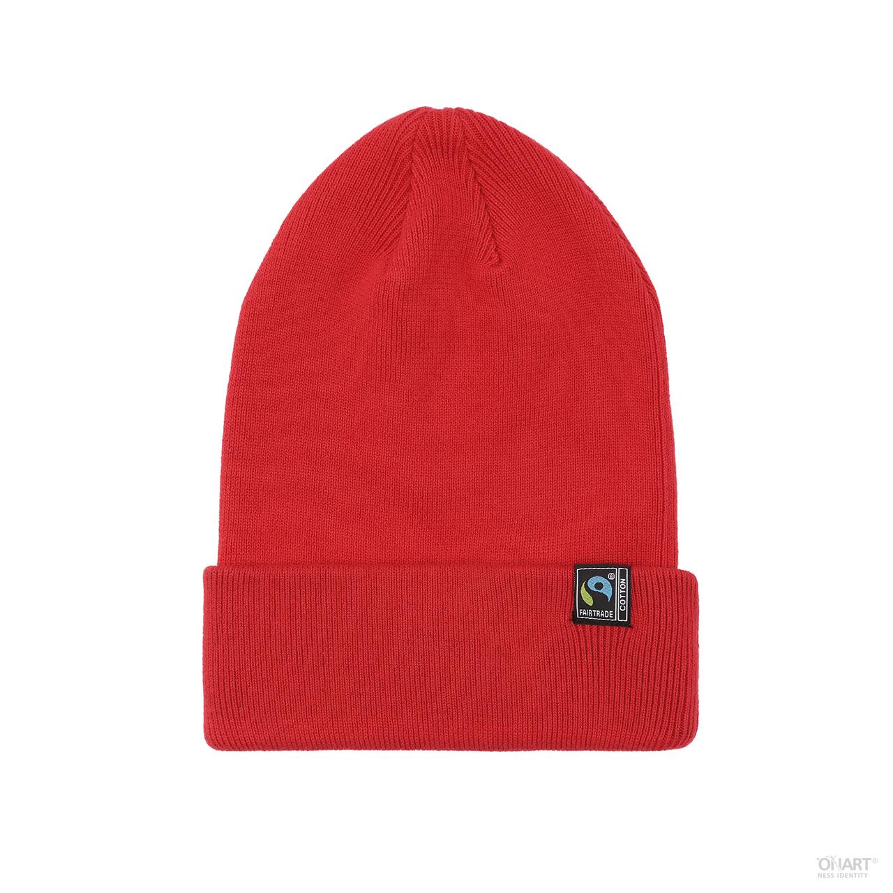 Organic Fairtrade Cotton Beanie Neutral® Red