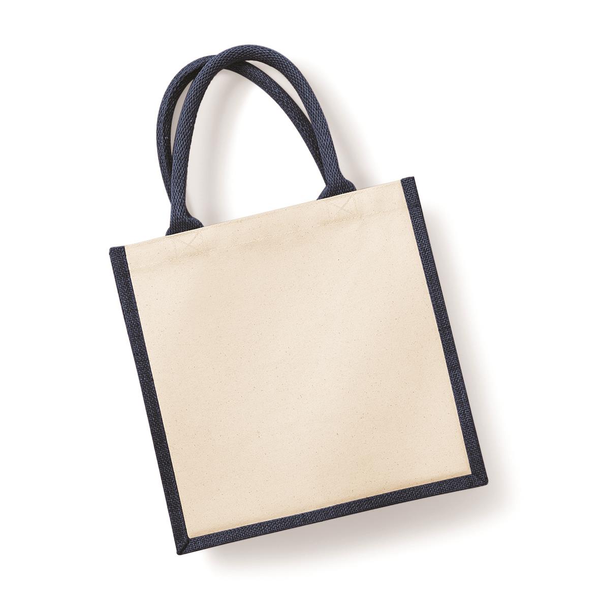 Juco Midi Shopping Jute-Tasche 30 x 30 x 19 cm Westford Mill® Navy